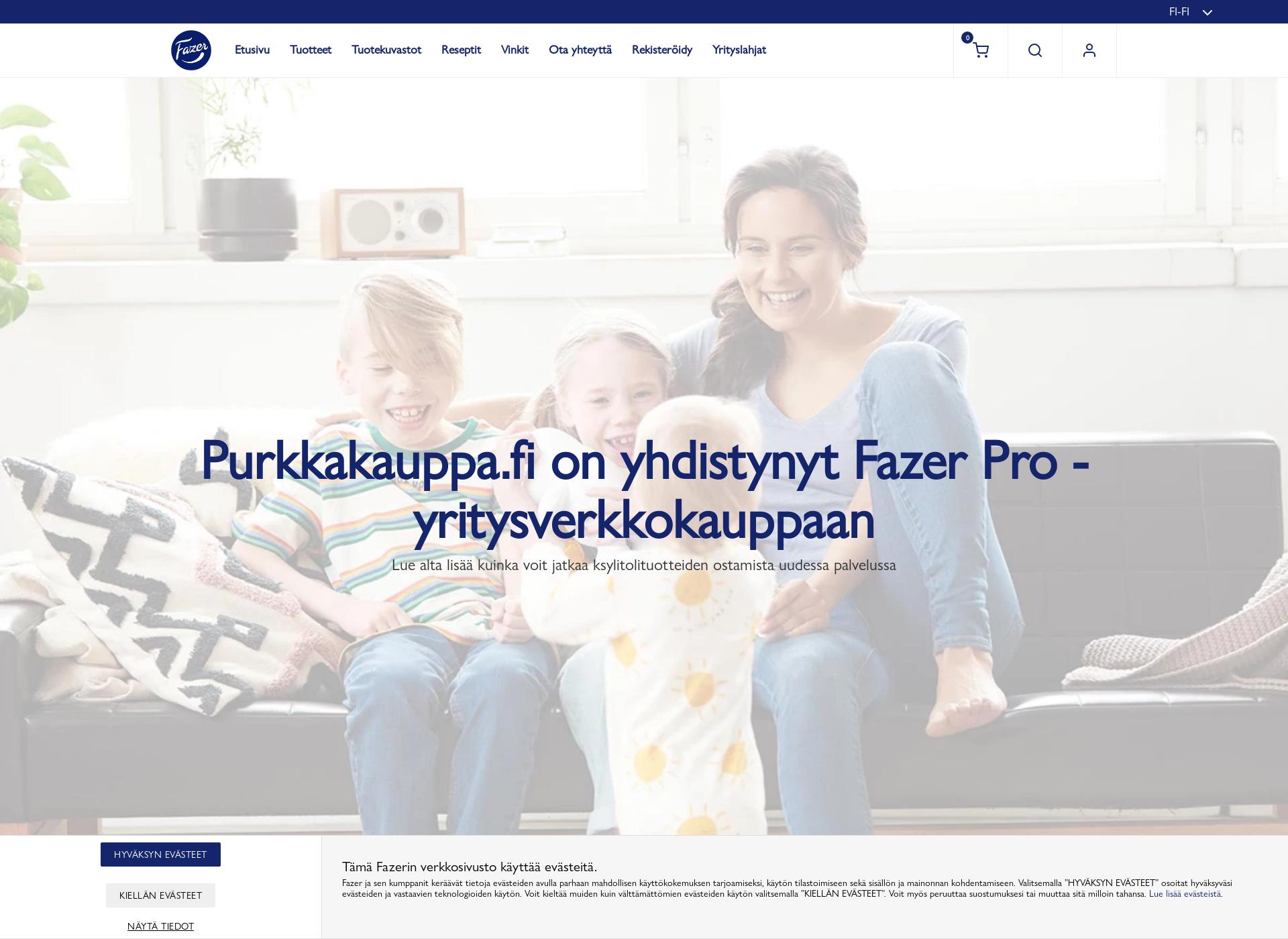 Screenshot for purkkakauppa.fi