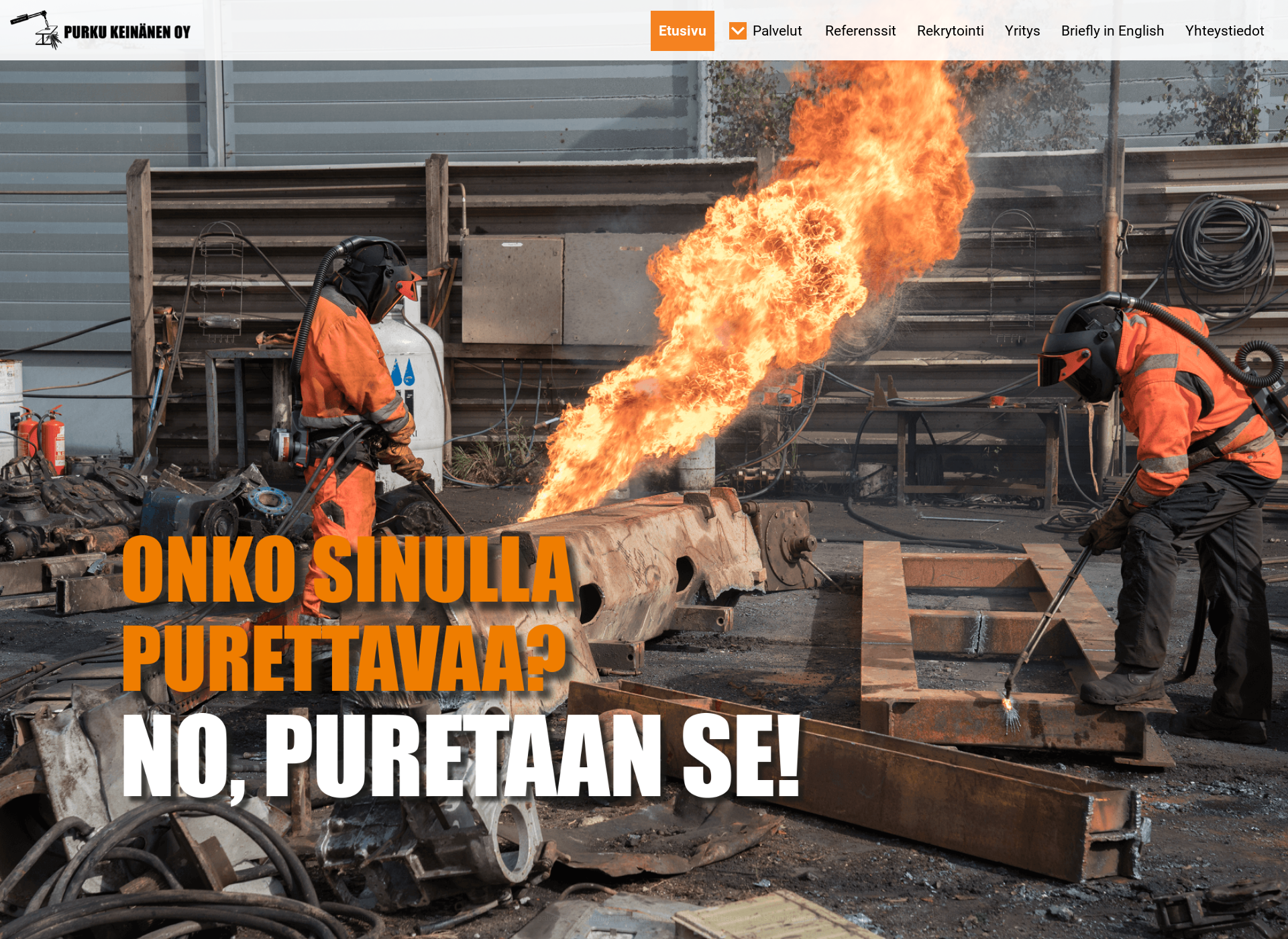 Screenshot for purkukeinanen.fi