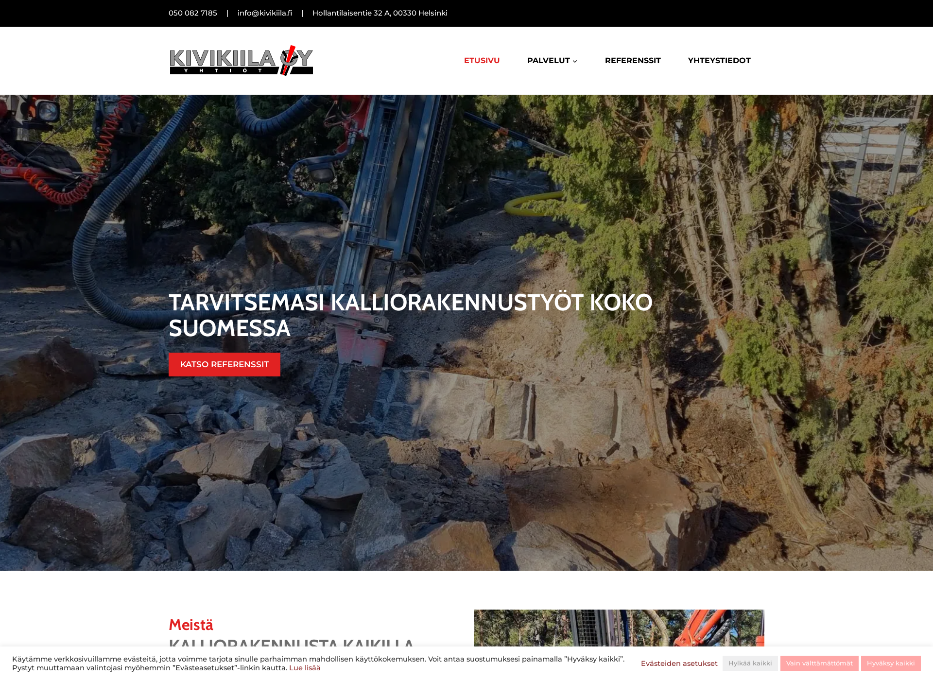 Screenshot for purkukiila.fi
