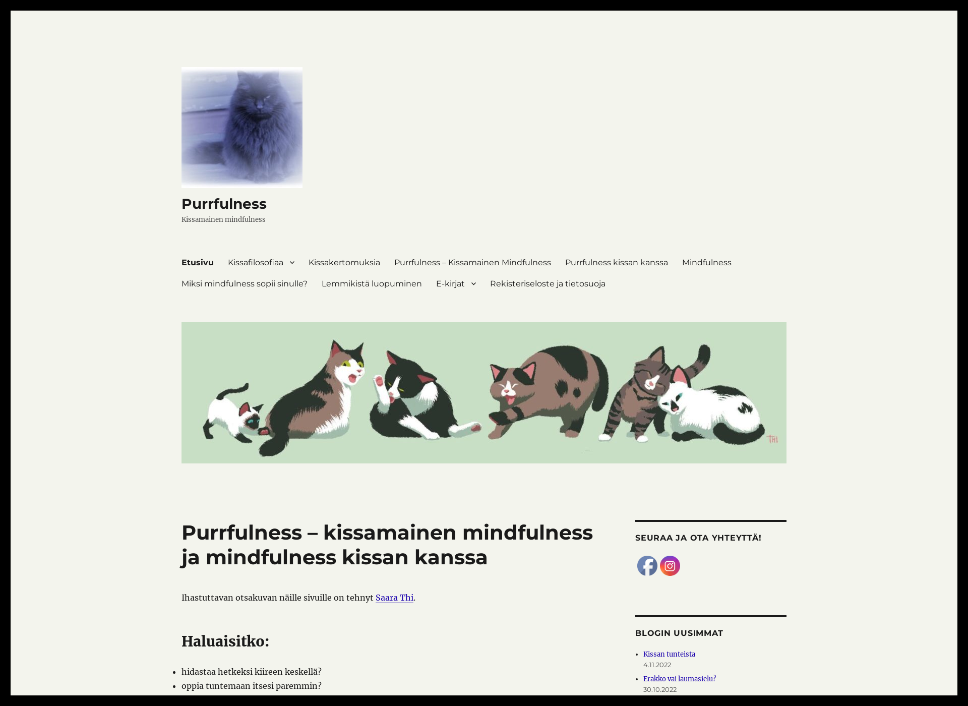 Screenshot for purrfulness.fi