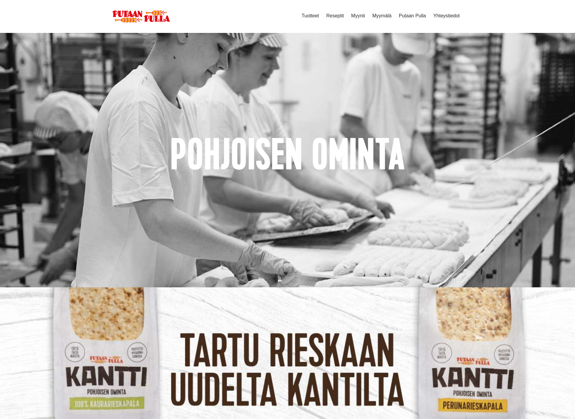 Skärmdump för putaanpulla.fi
