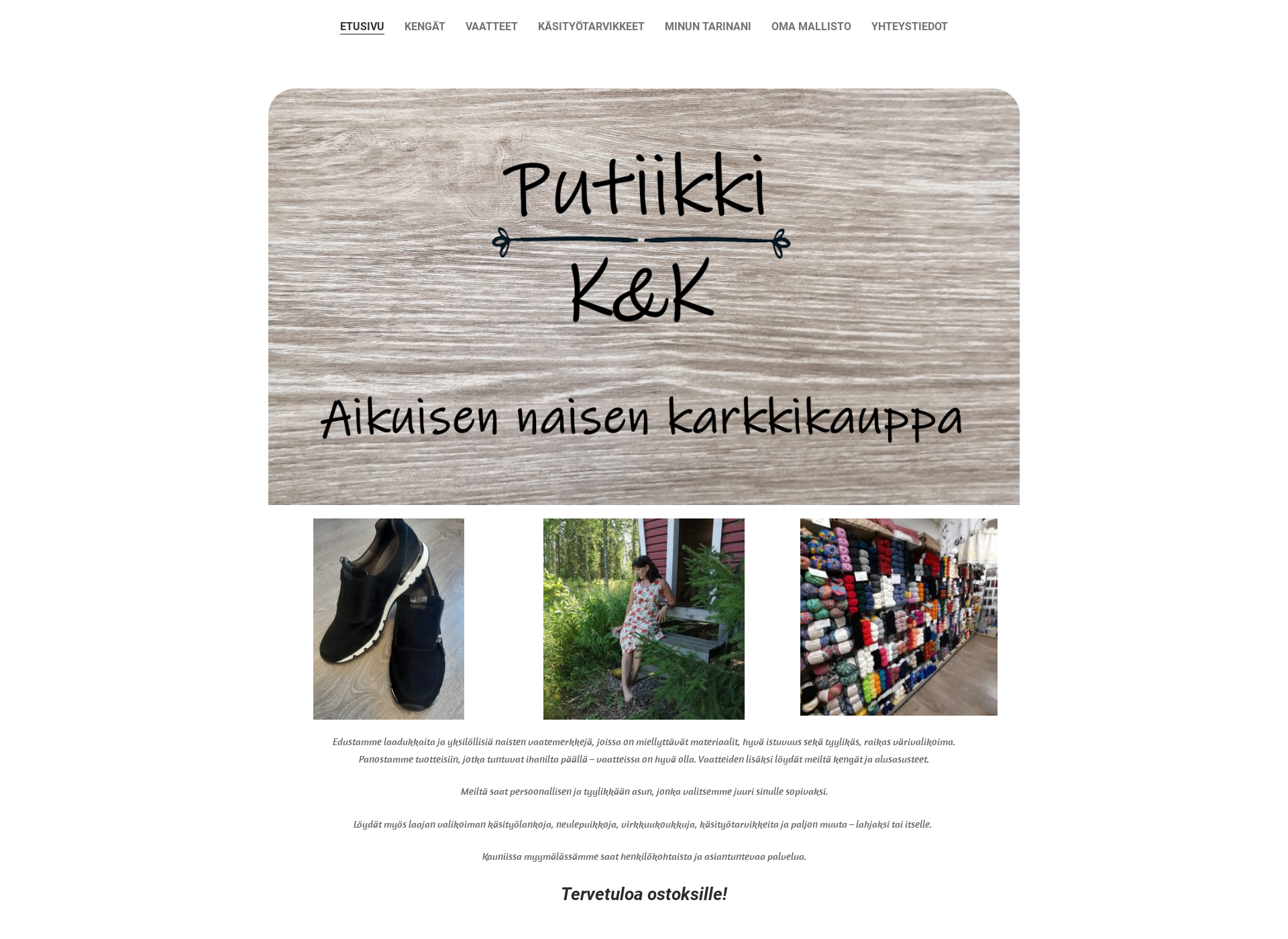 Skärmdump för putiikkikk.fi