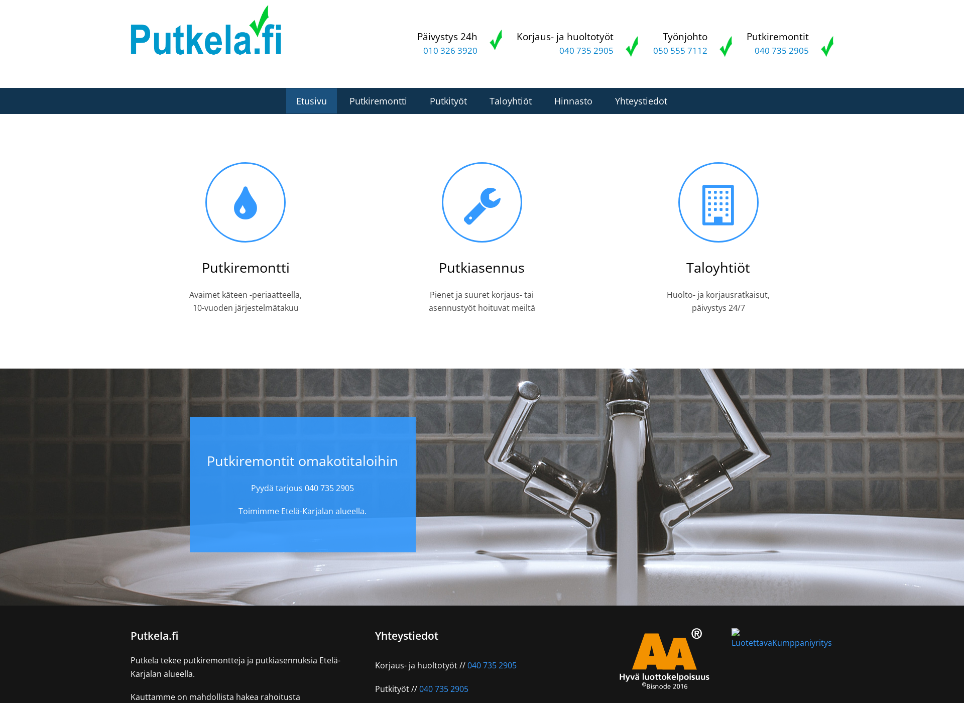 Screenshot for putkela.fi
