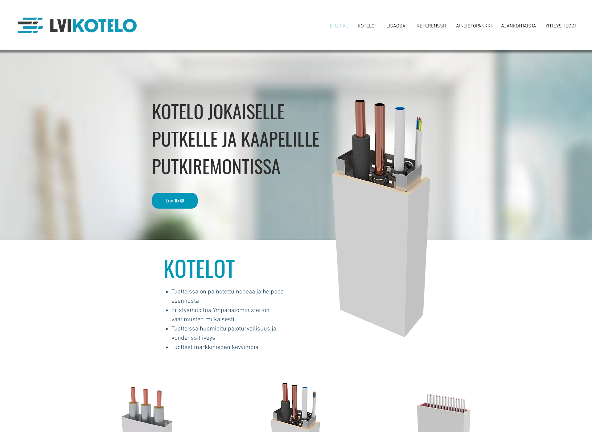 Screenshot for putkikotelo.fi
