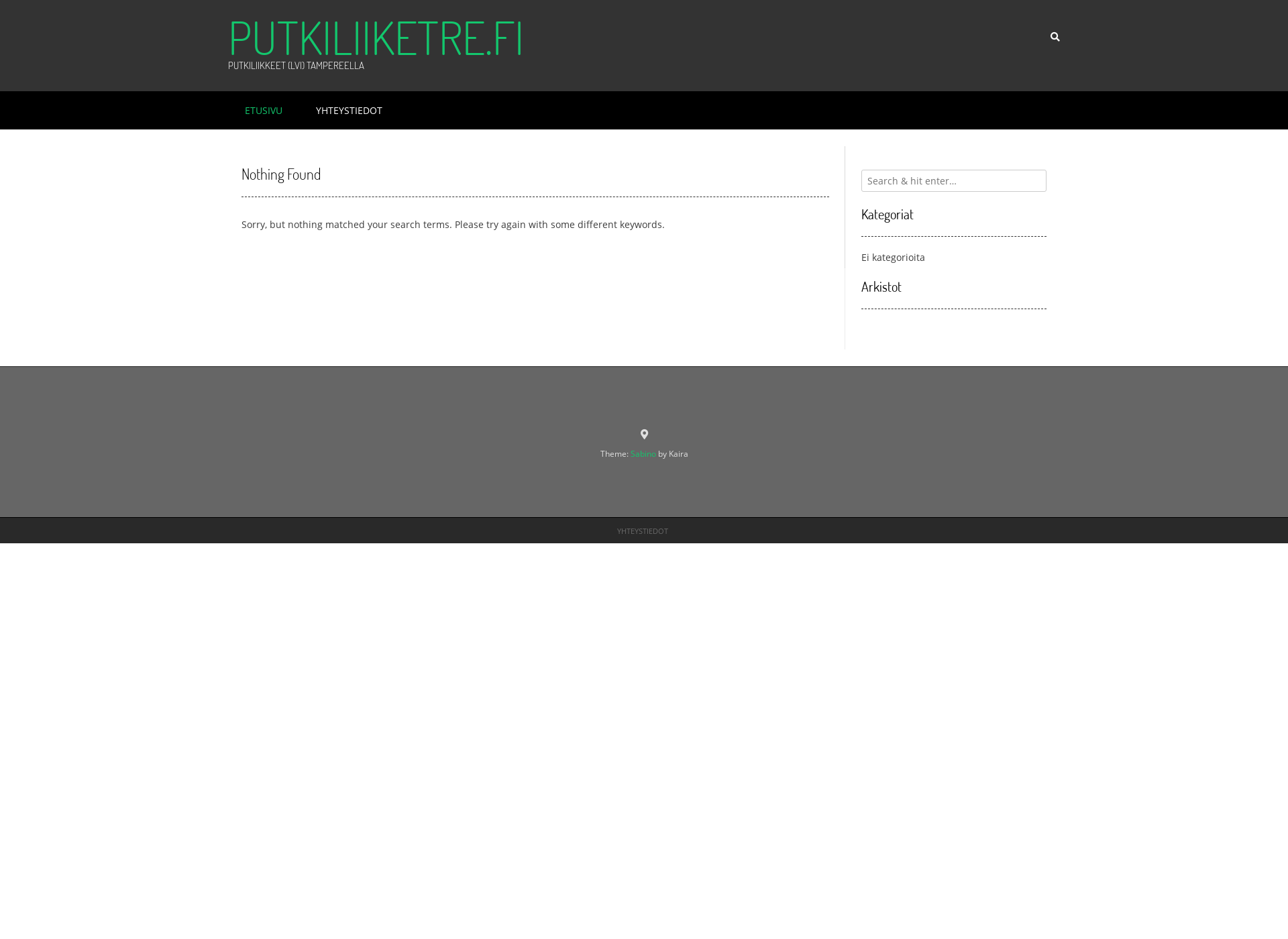Screenshot for putkiliiketre.fi