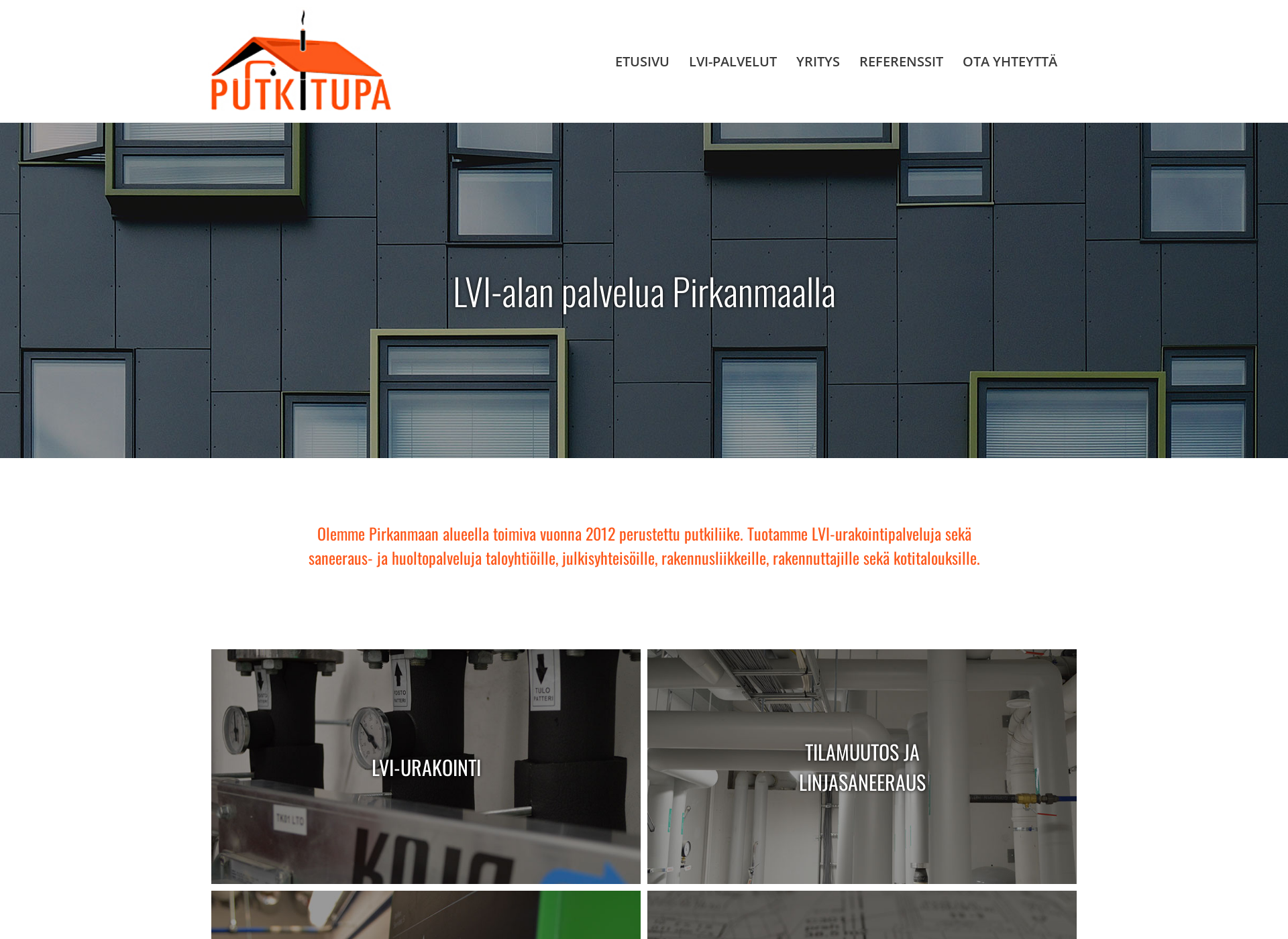 Screenshot for putkitupa.fi