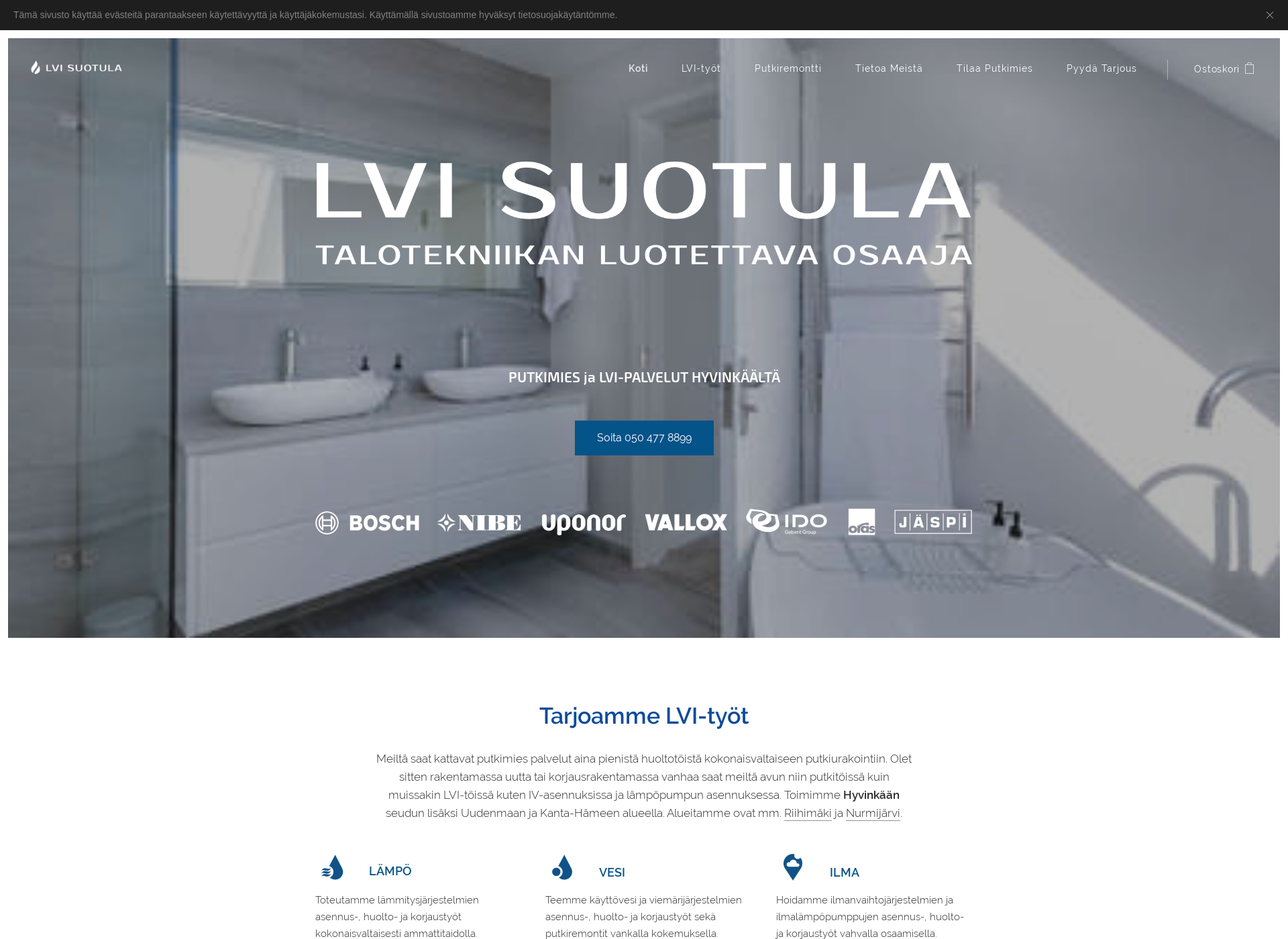 Screenshot for putkityothyvinkaa.fi