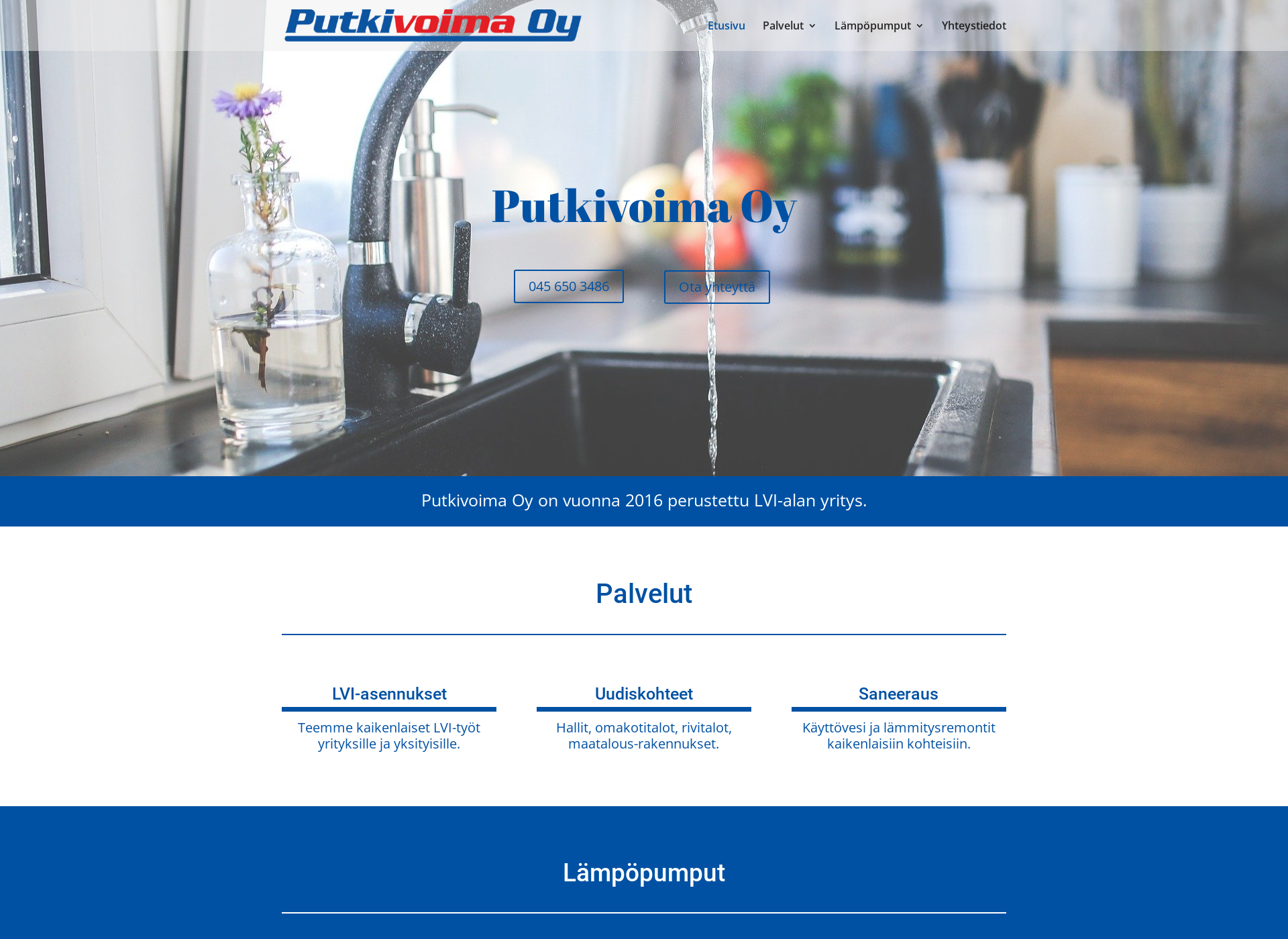 Screenshot for putkivoima.fi
