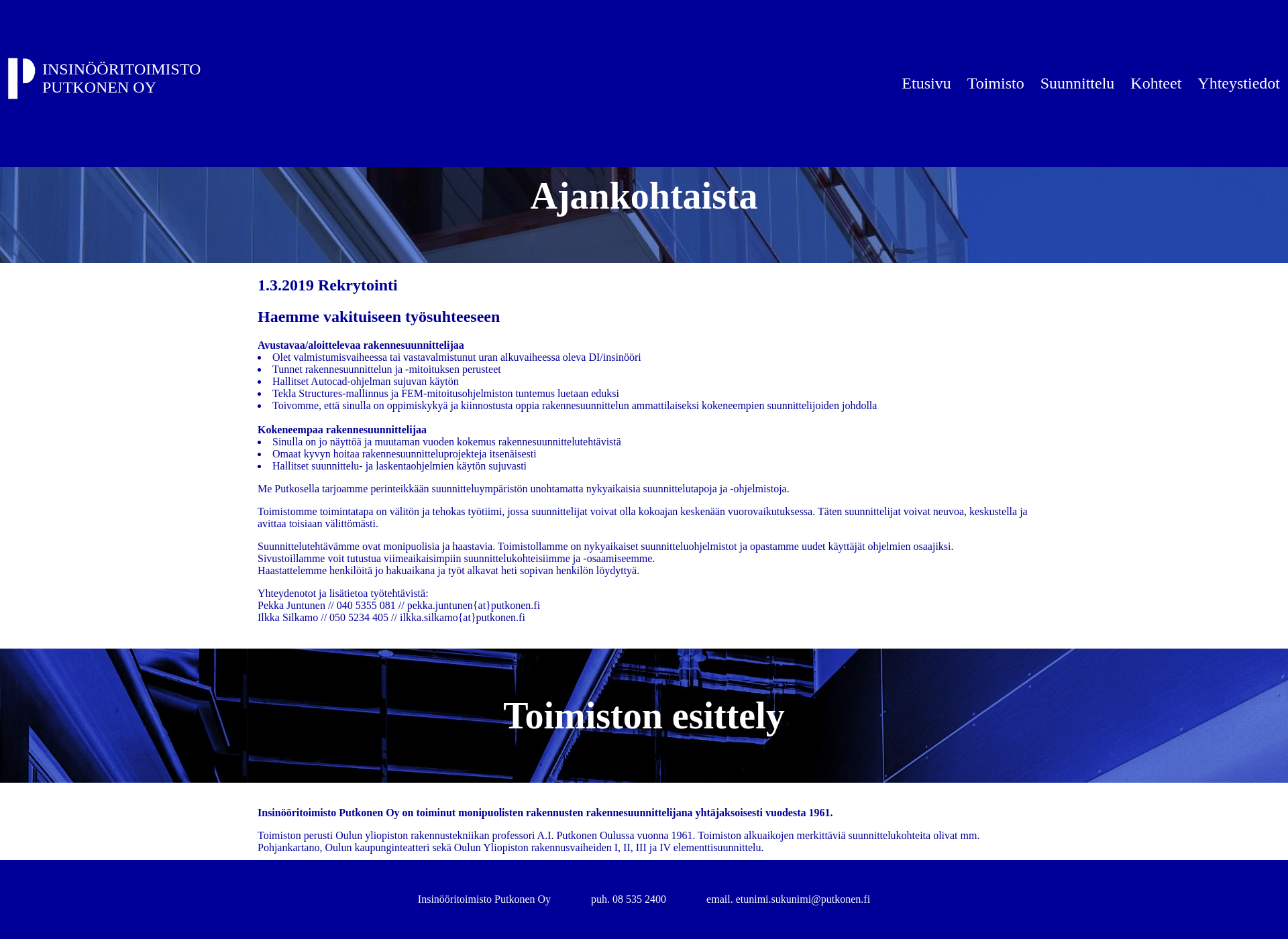 Screenshot for putkonen.fi
