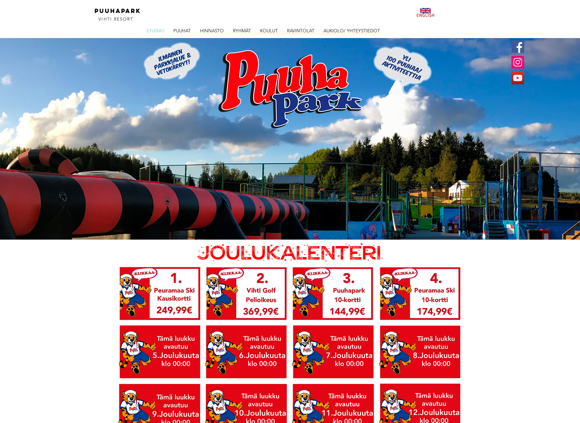 Screenshot for puuhapark.fi