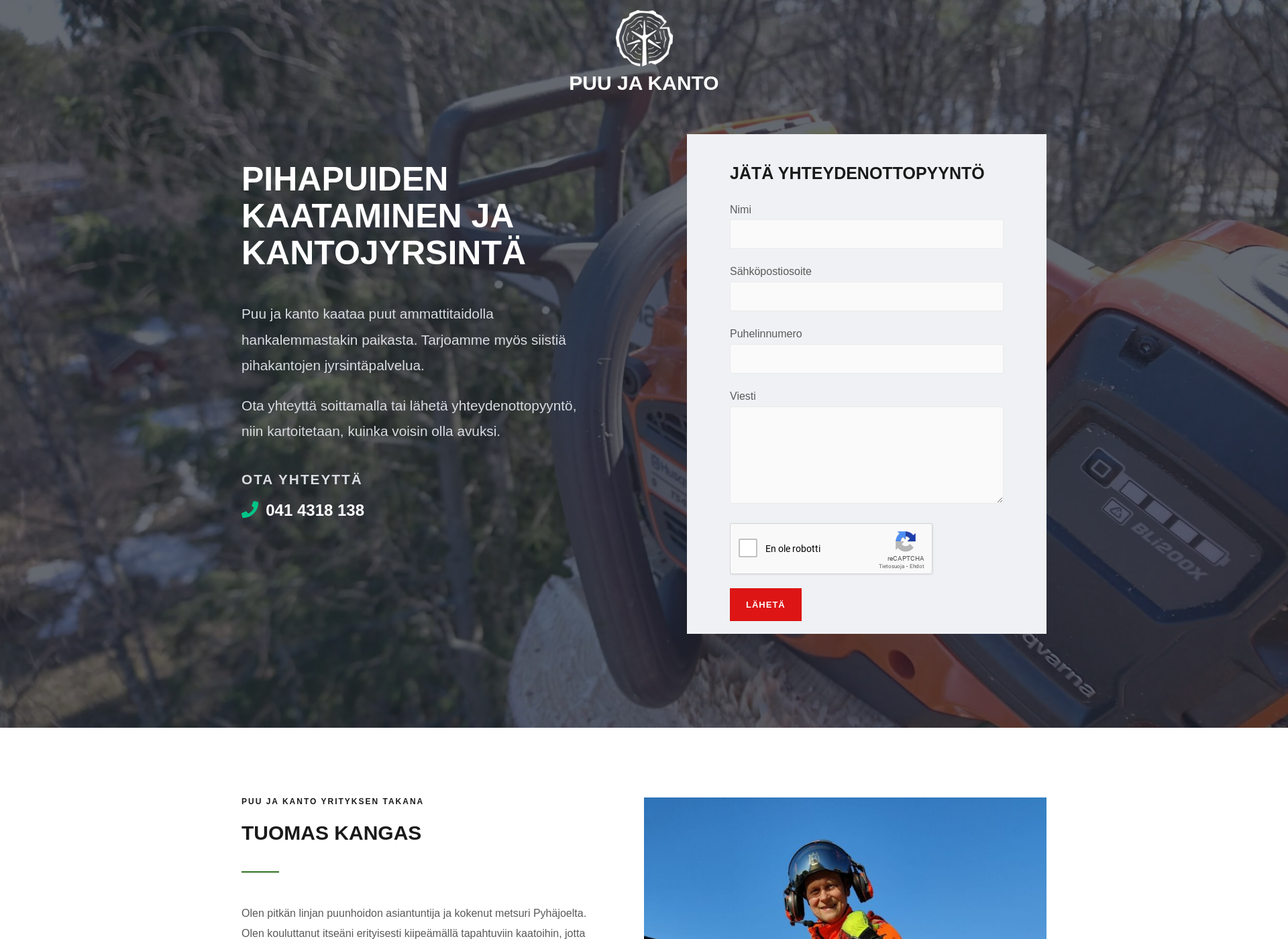 Screenshot for puujakanto.fi