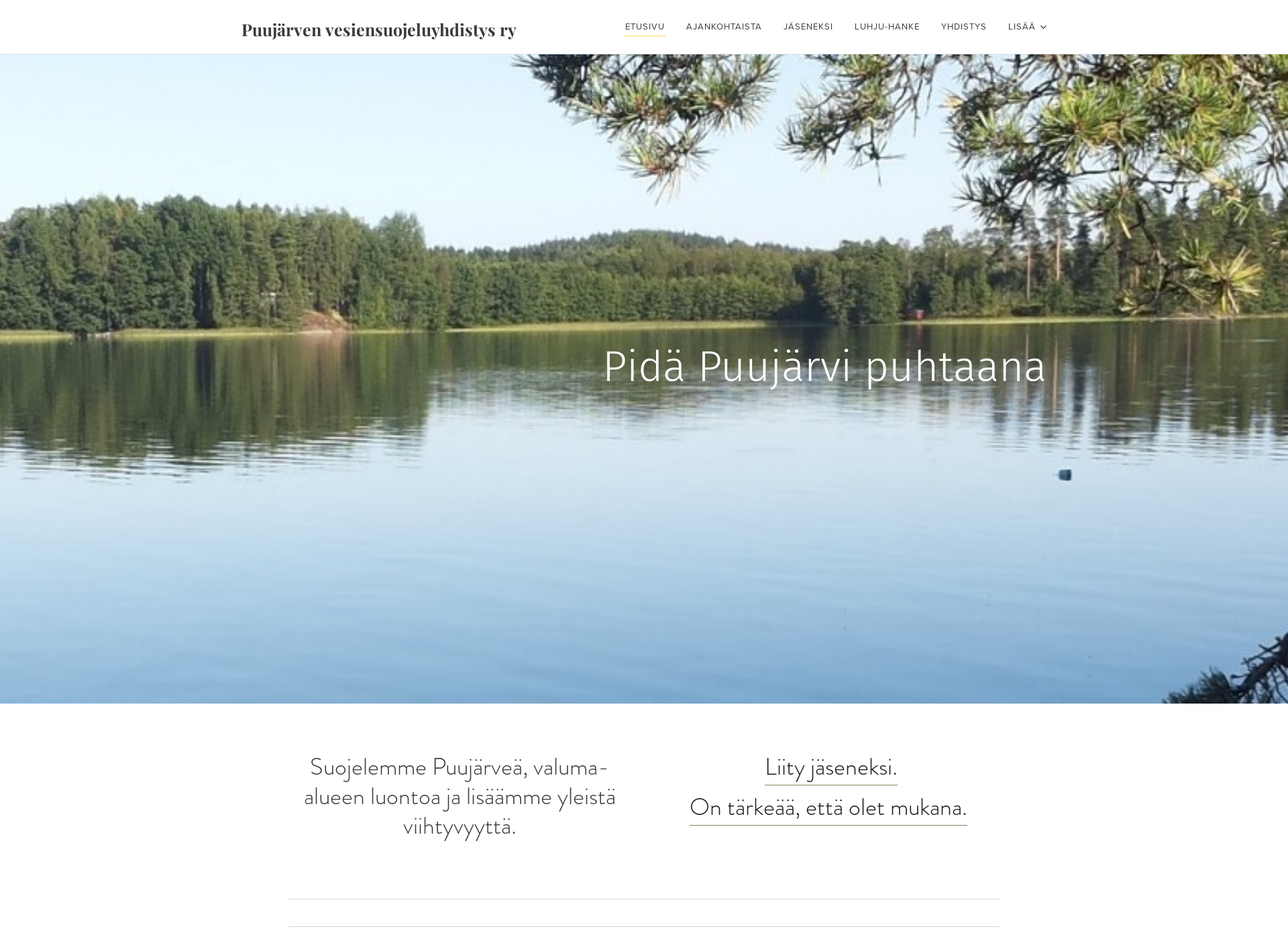 Screenshot for puujarvi.fi