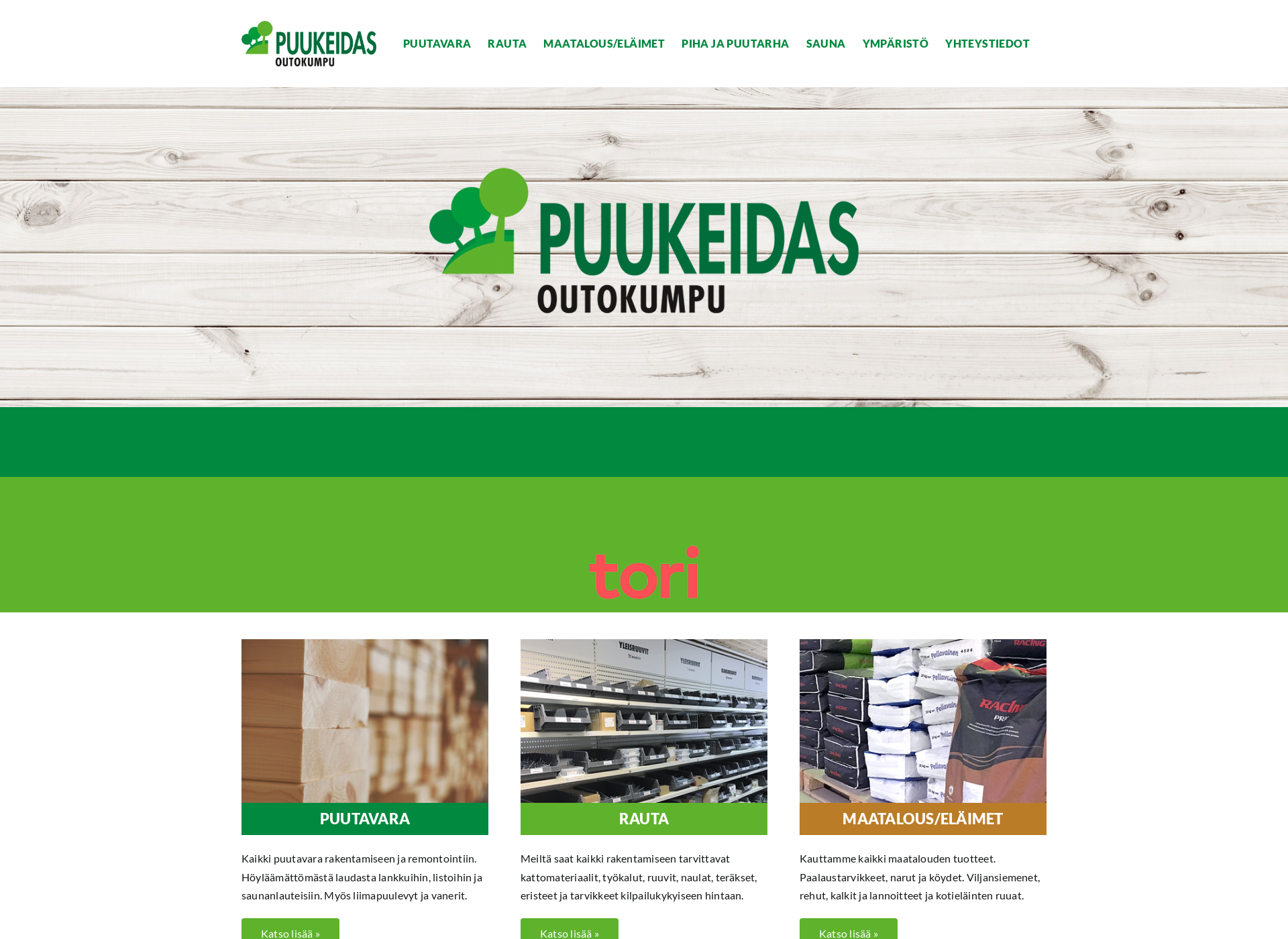 Screenshot for puukeidasoutokumpu.fi
