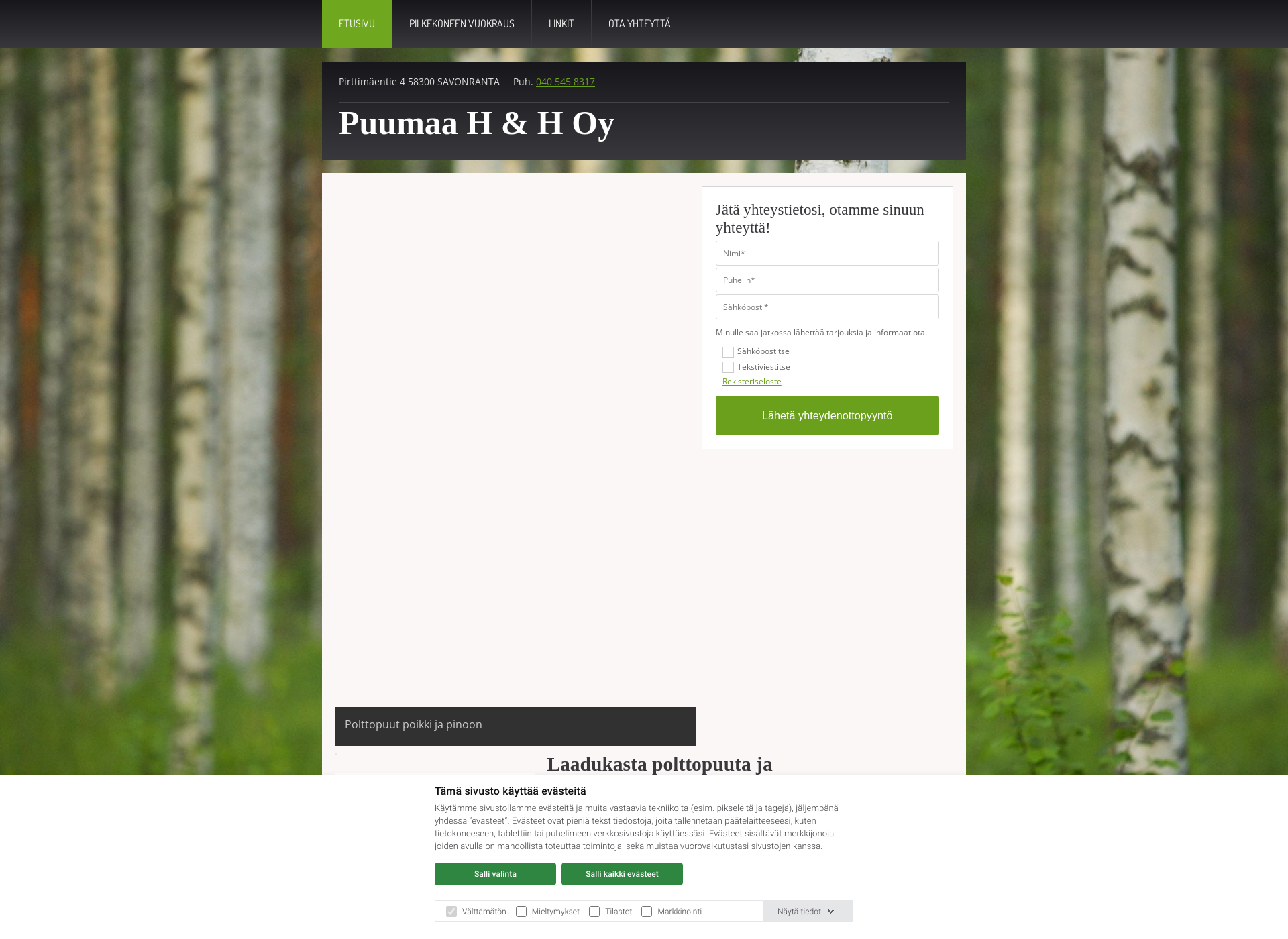 Screenshot for puumaaoy.fi