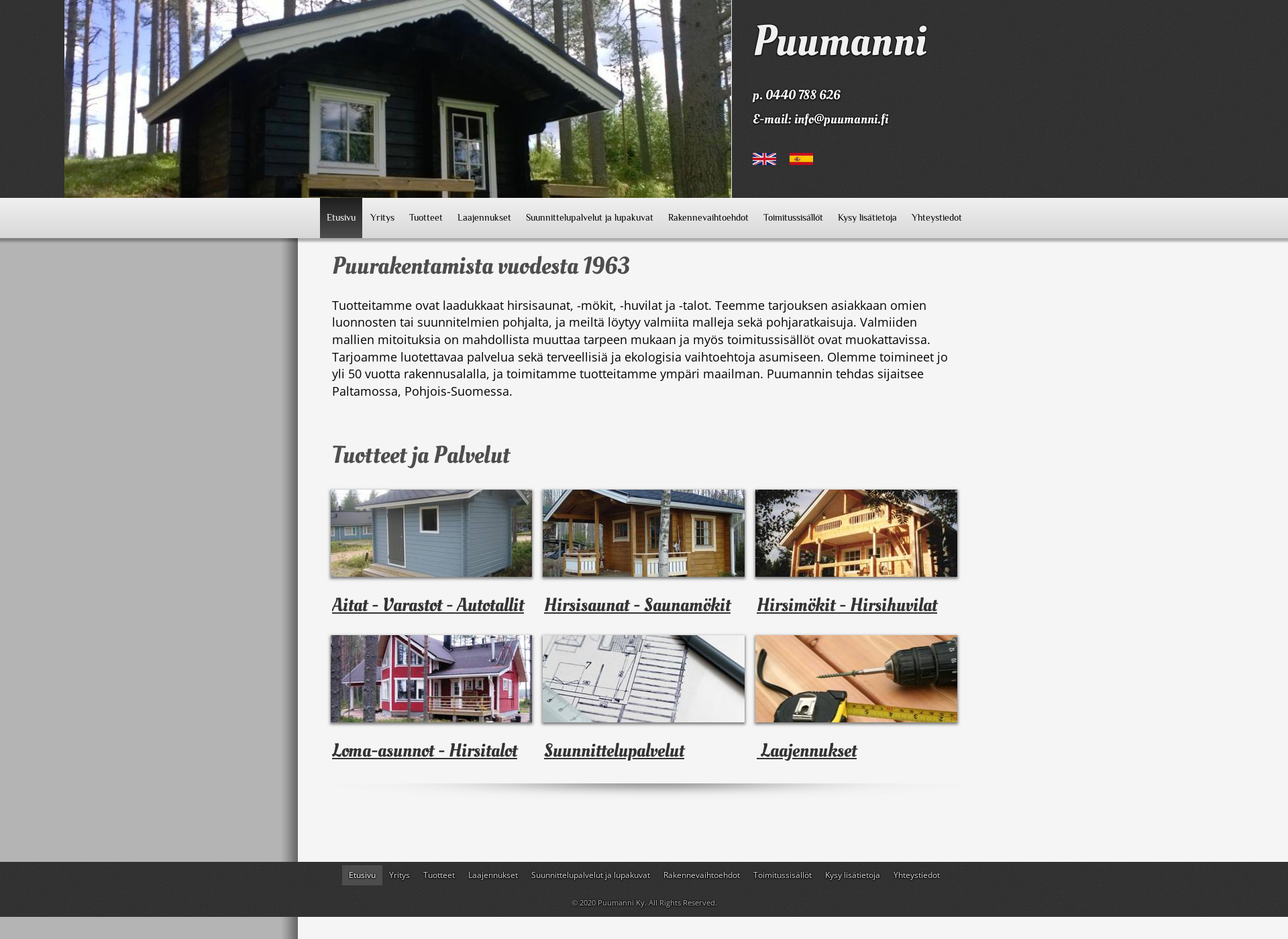 Screenshot for puumanni.fi