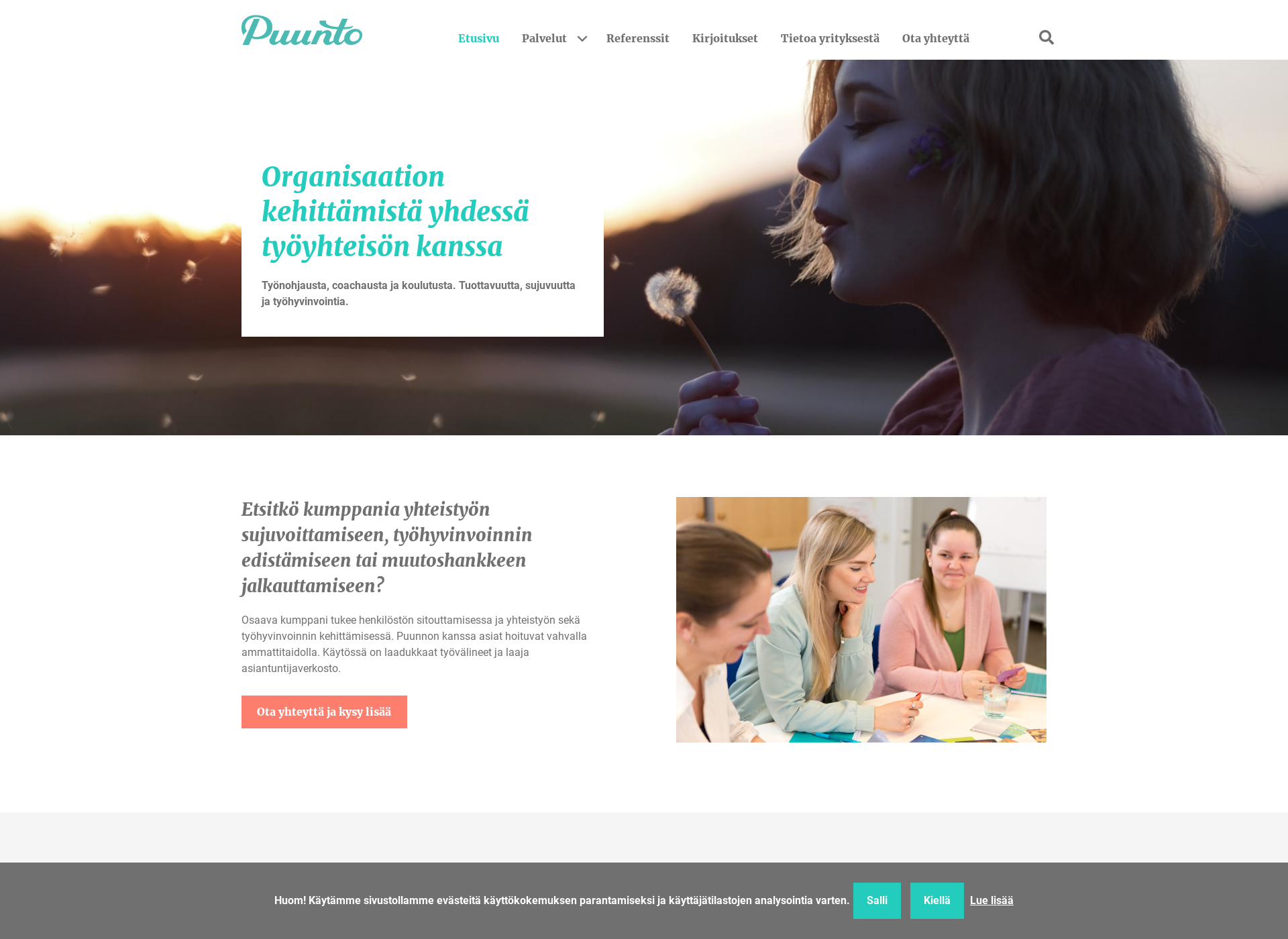 Screenshot for puunto.fi