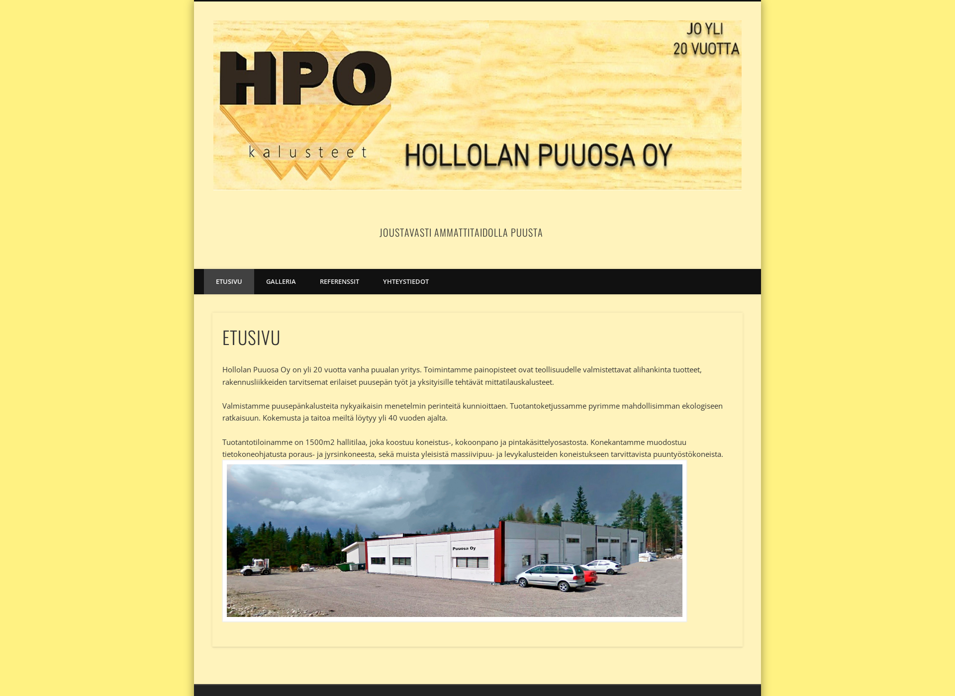 Screenshot for puuosa.fi