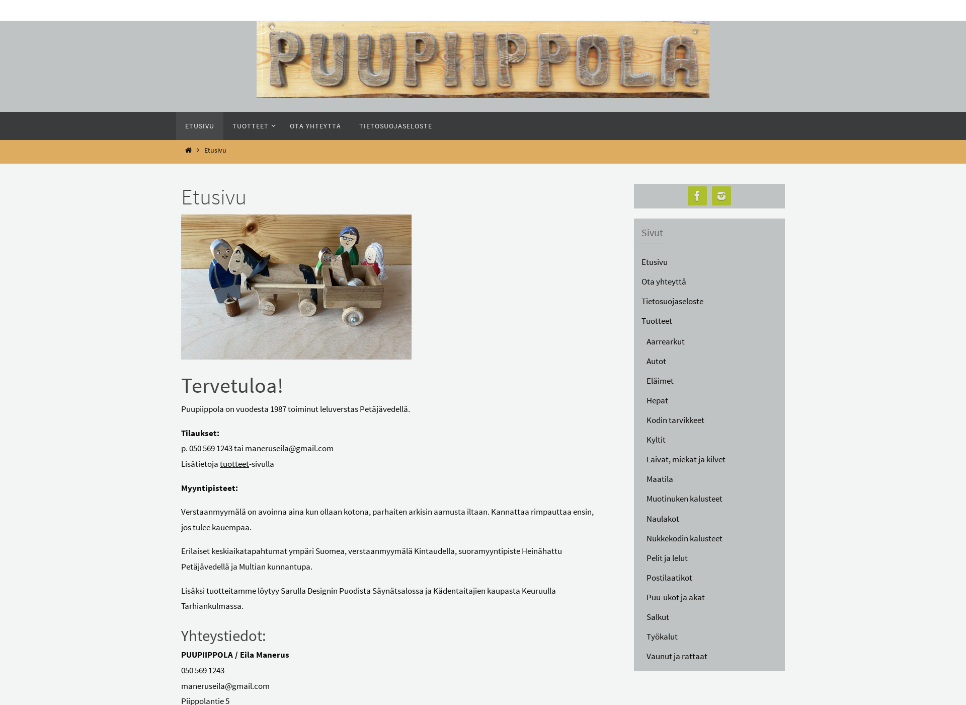 Screenshot for puupiippola.fi