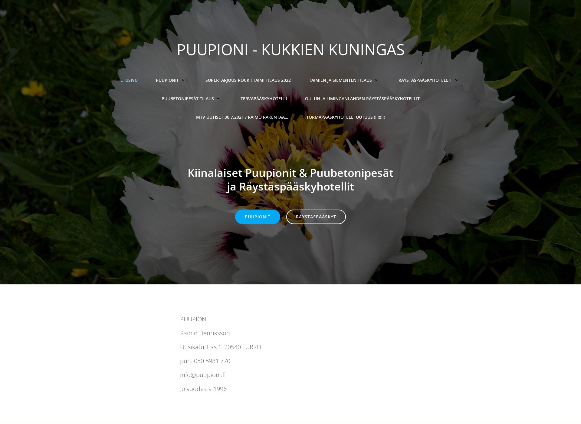 Screenshot for puupioni.fi