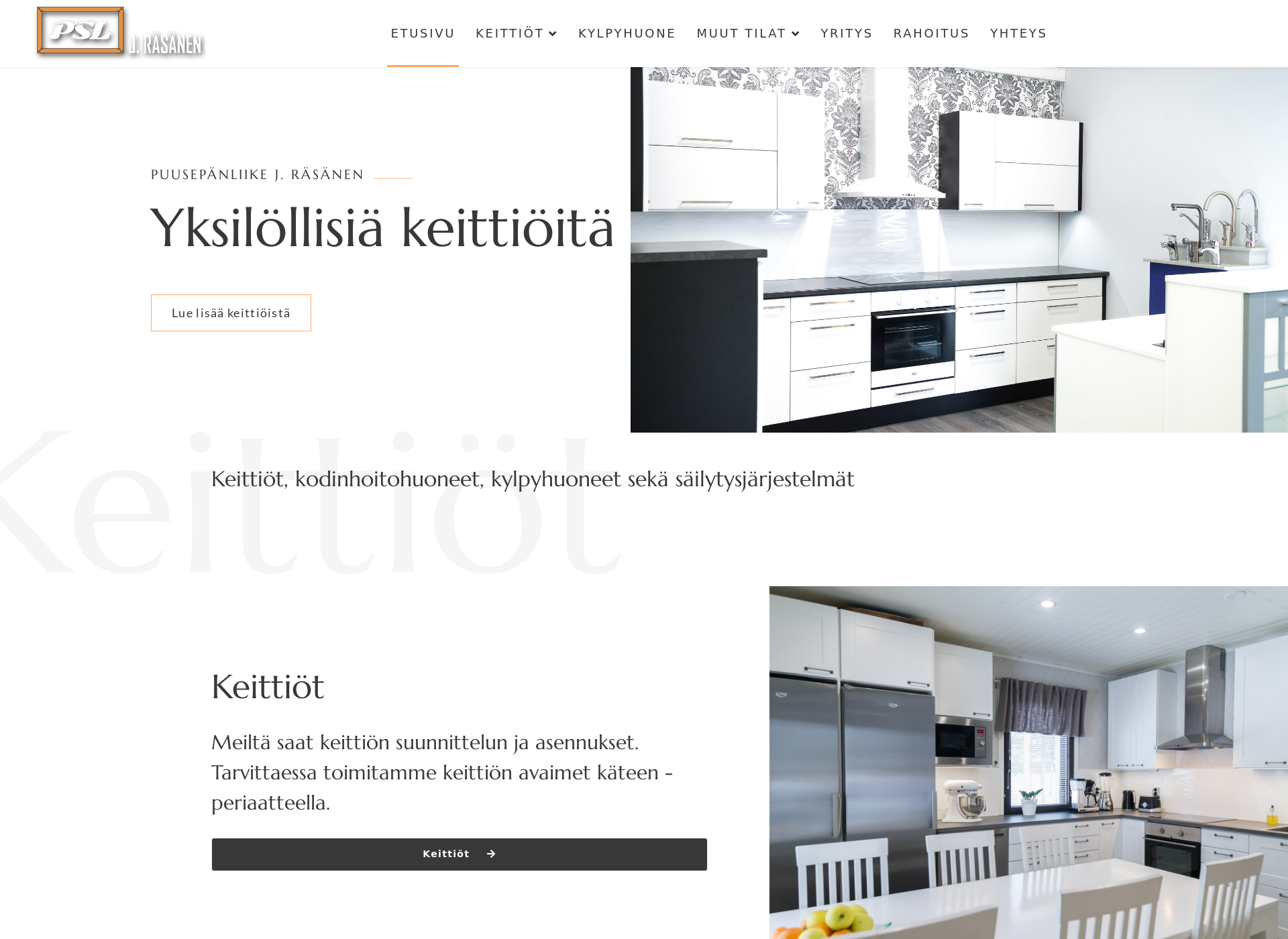 Screenshot for puusepanliikerasanen.fi