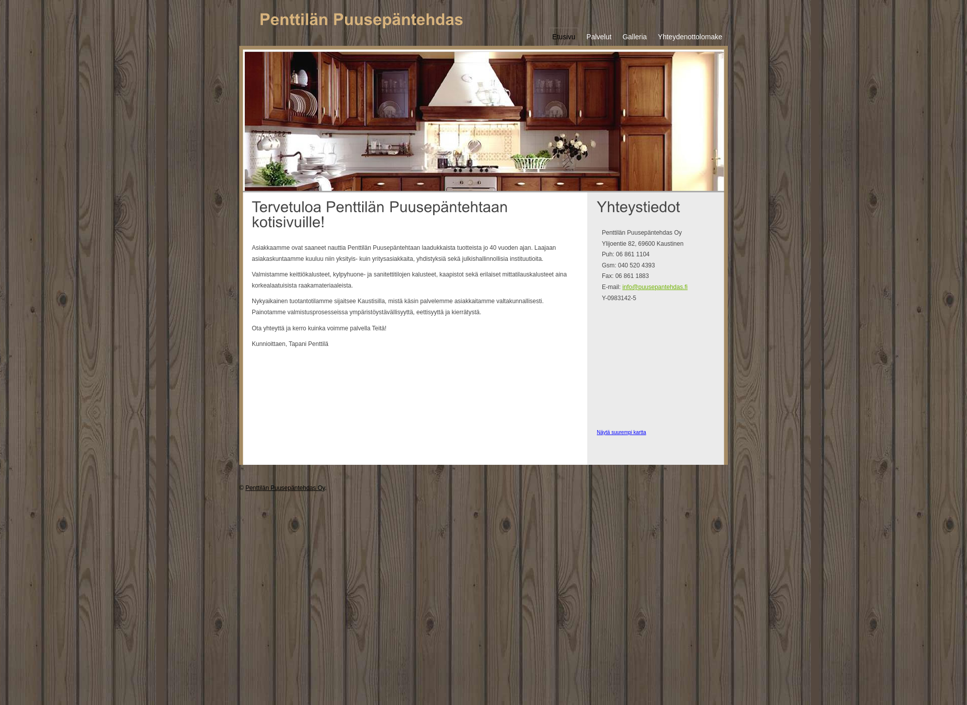 Screenshot for puusepantehdas.fi