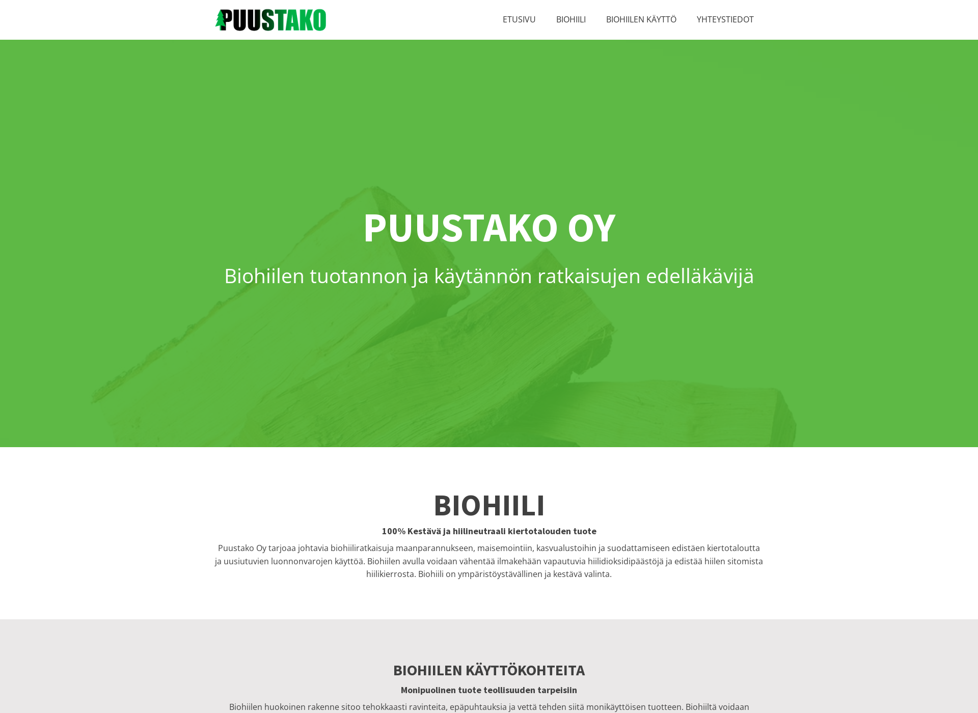 Screenshot for puustako.fi