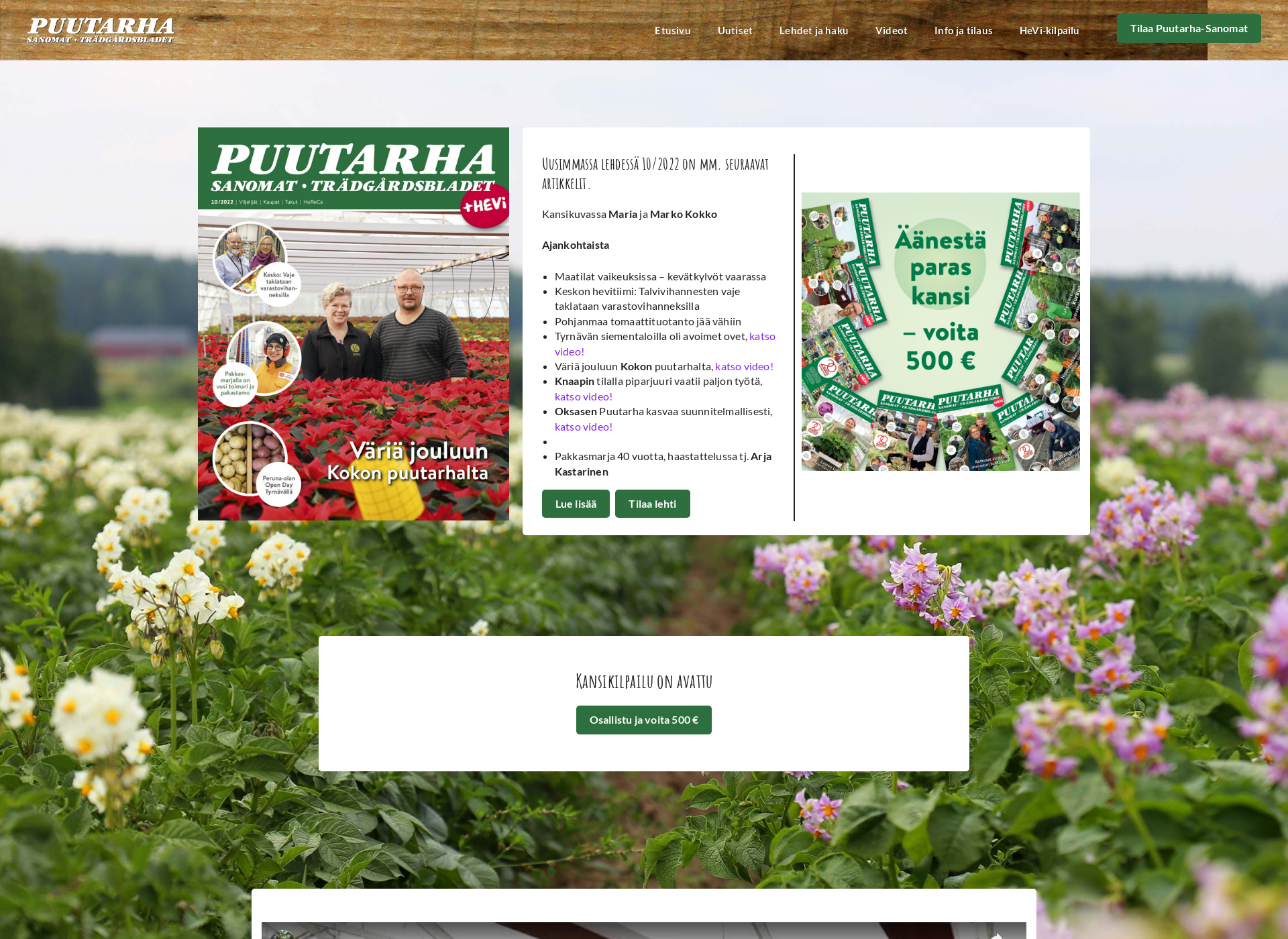 Screenshot for puutarha-sanomat.fi