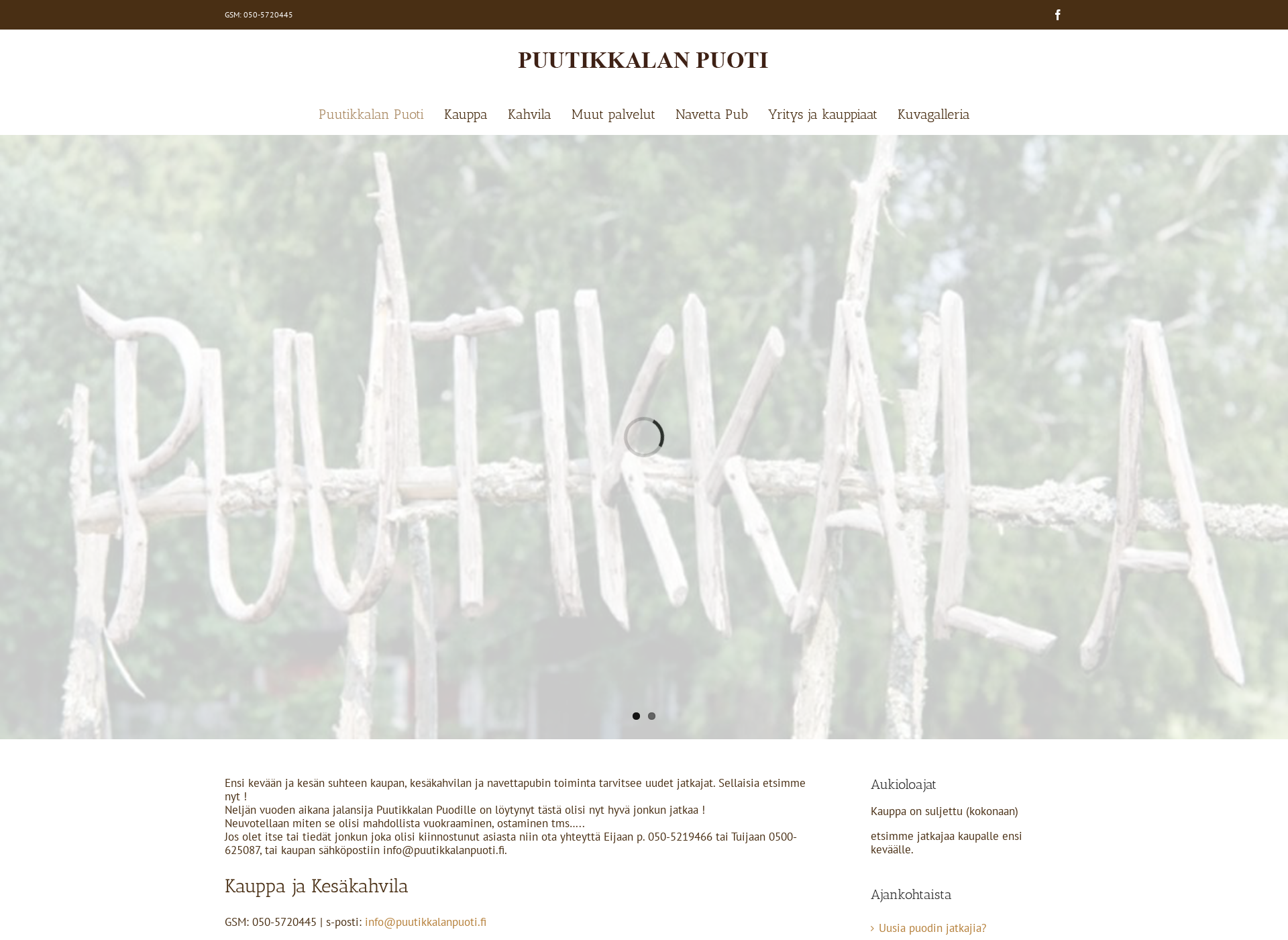 Screenshot for puutikkalanpuoti.fi
