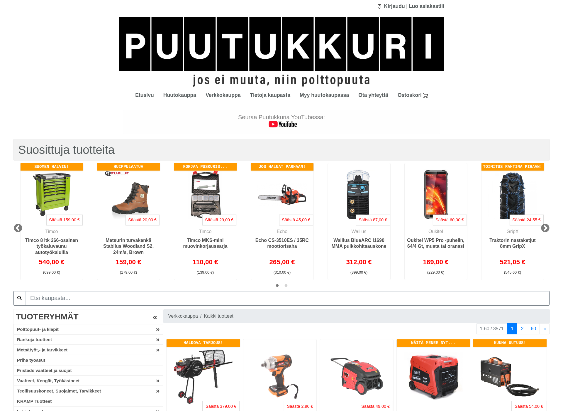 Screenshot for puutukkuri.fi