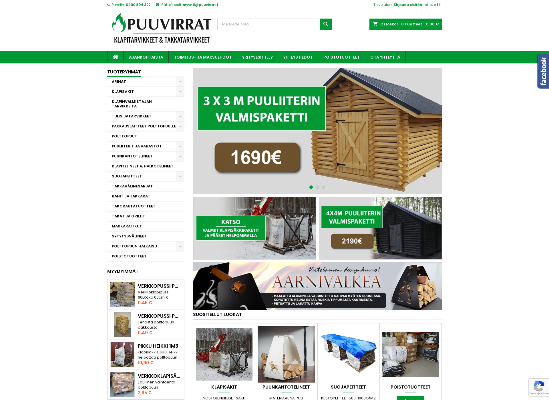 Screenshot for puuvirrat.fi