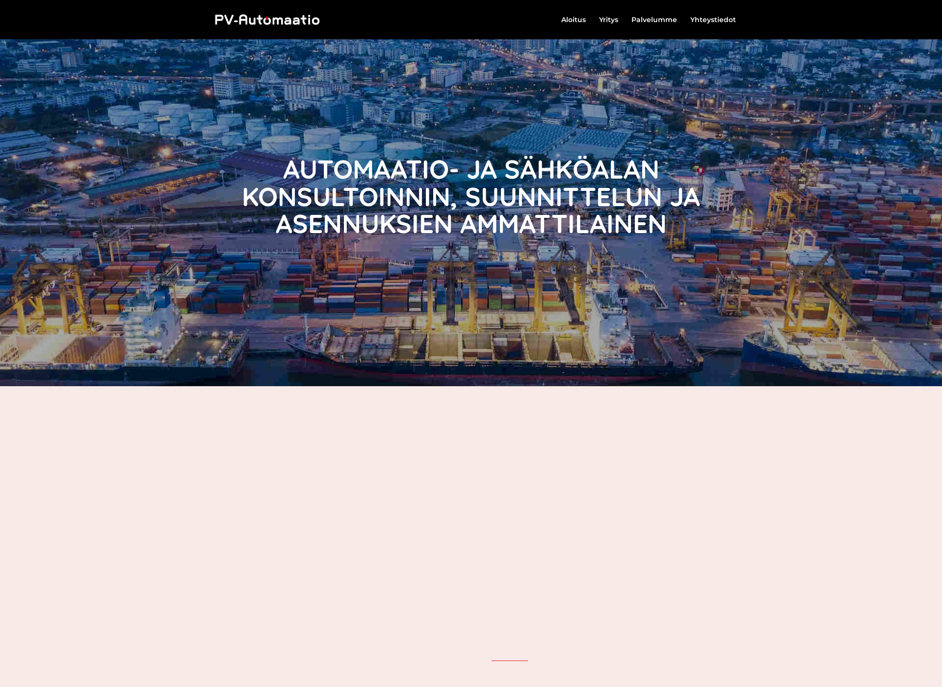 Skärmdump för pvautomation.fi