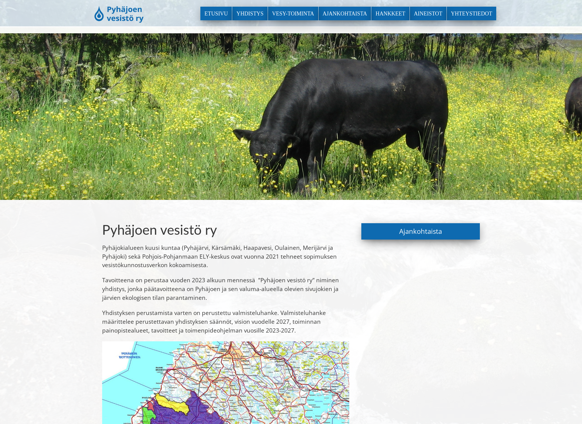 Screenshot for pyhajoenvesistory.fi