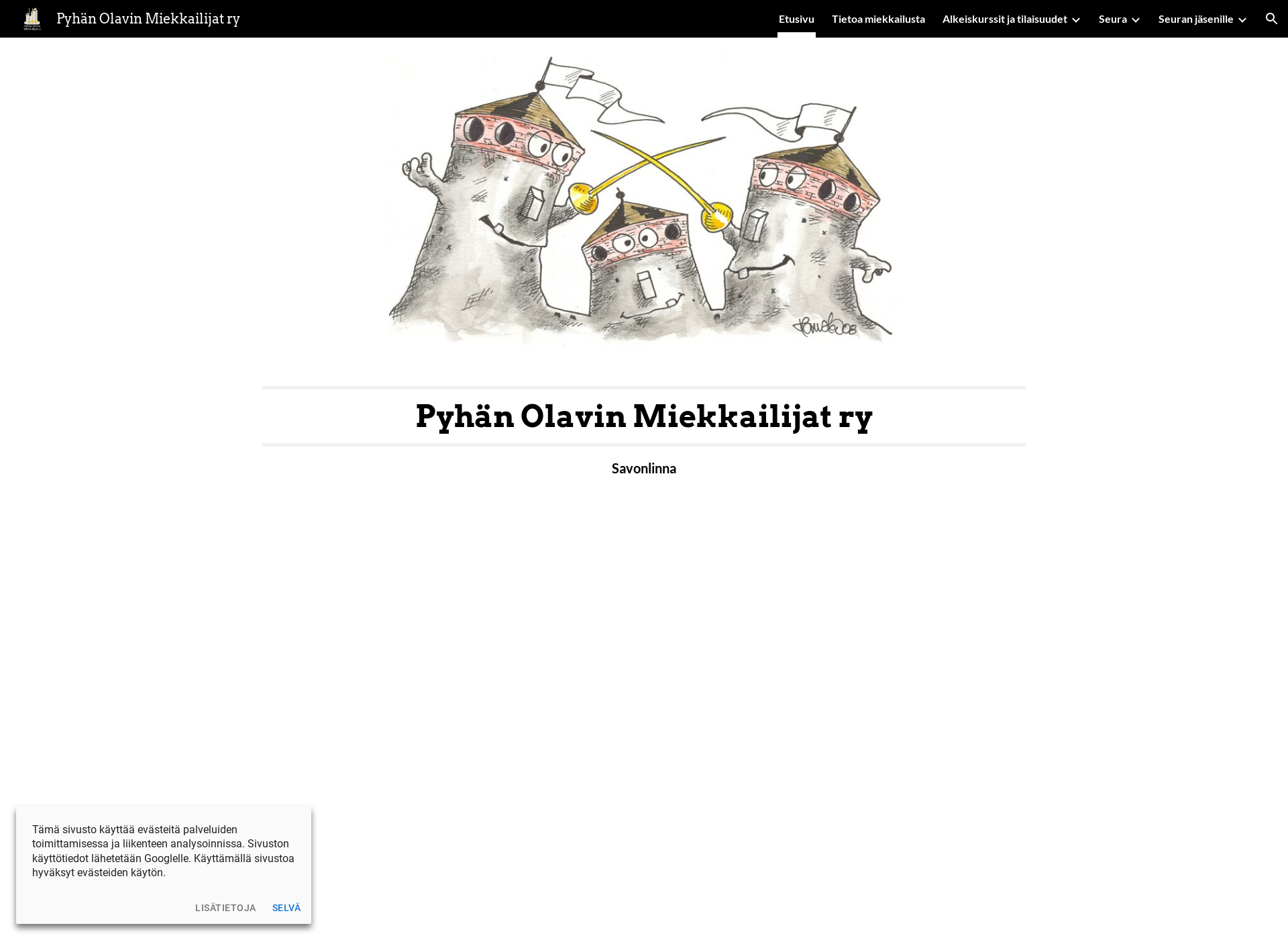 Screenshot for pyhanolavinmiekkailijat.fi