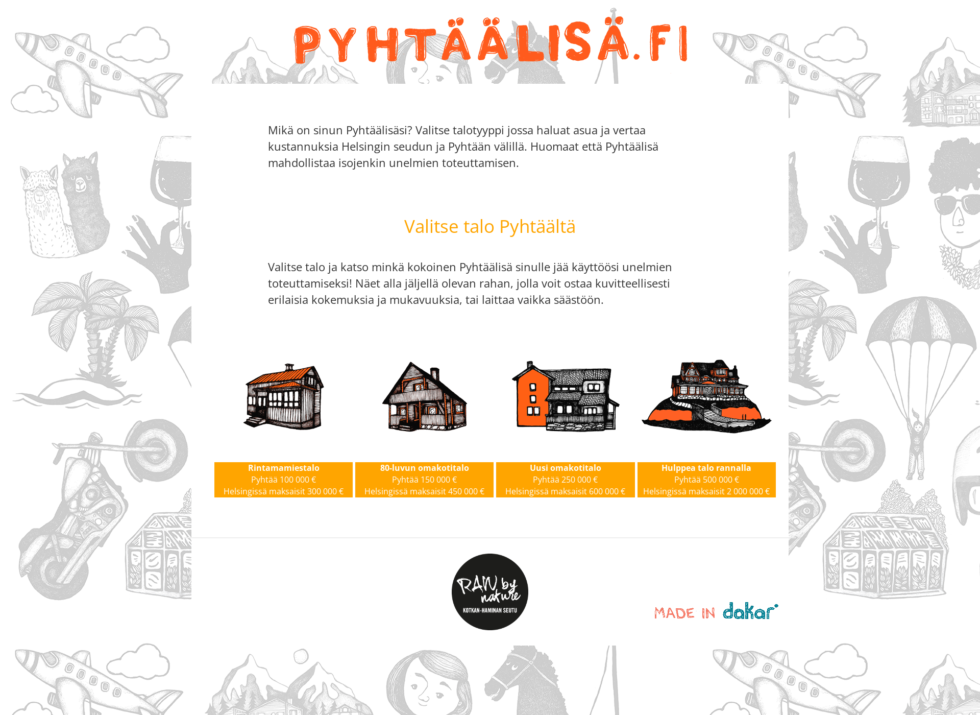 Screenshot for pyhtaalisa.fi