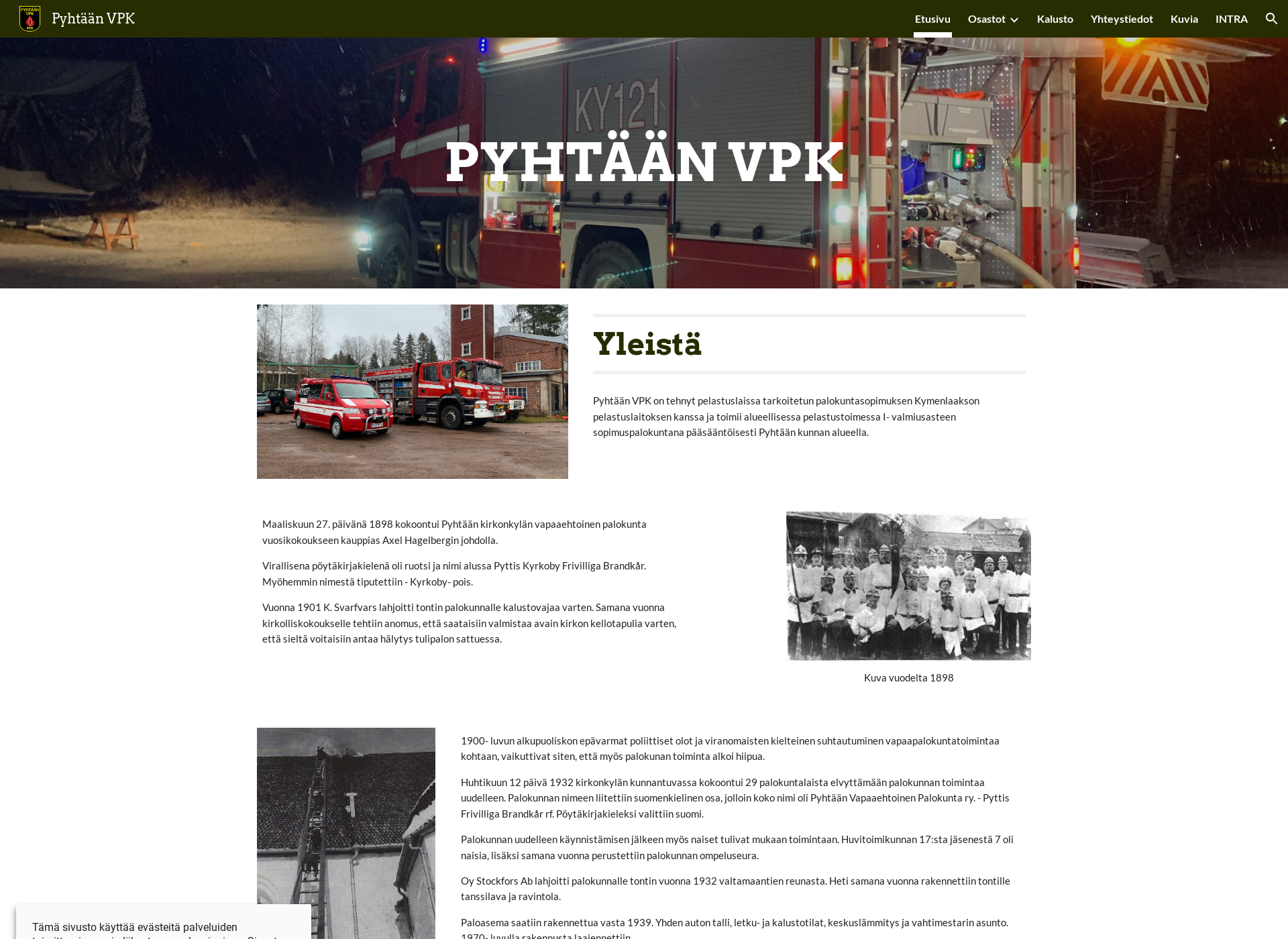 Screenshot for pyhtaanvpk.fi