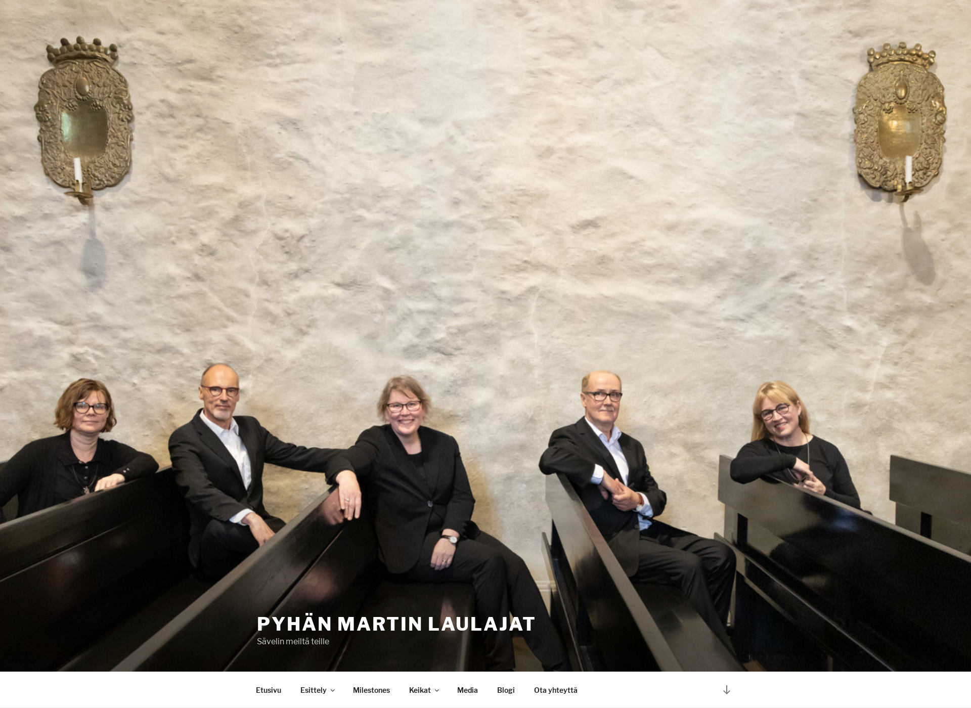 Screenshot for pyhänmartinlaulajat.fi