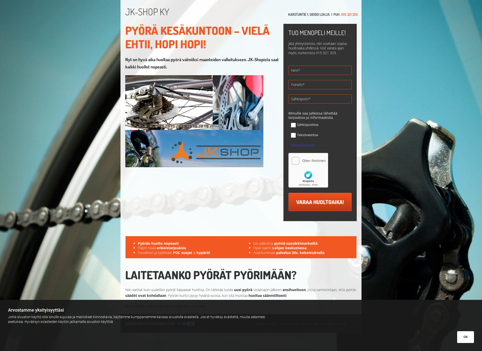 Screenshot for pyorahuoltolohja.fi