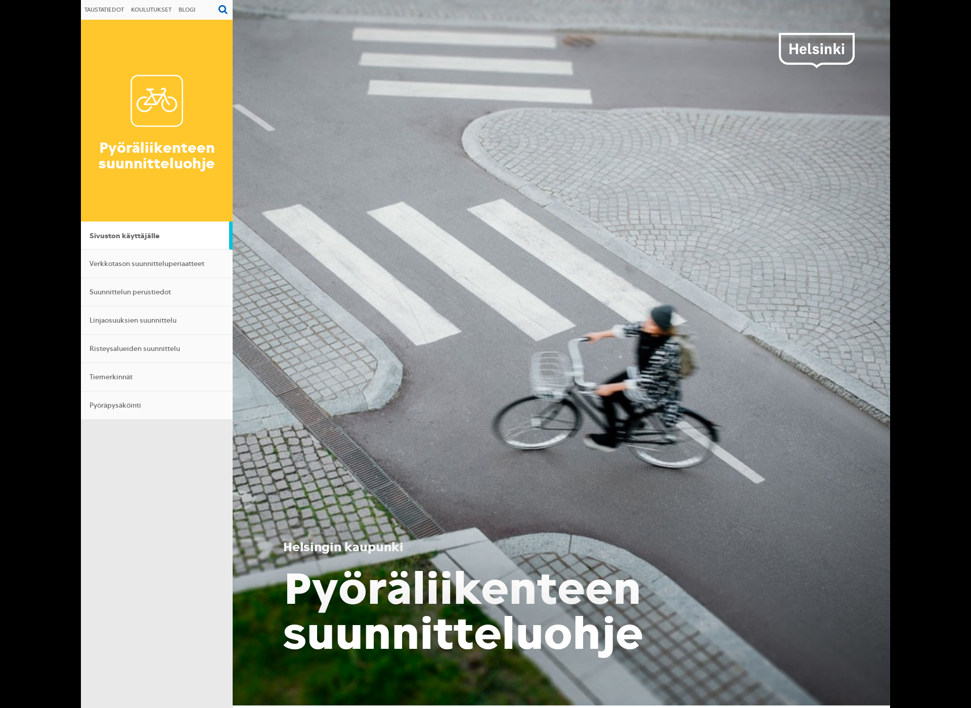 Skärmdump för pyoraliikenne.fi