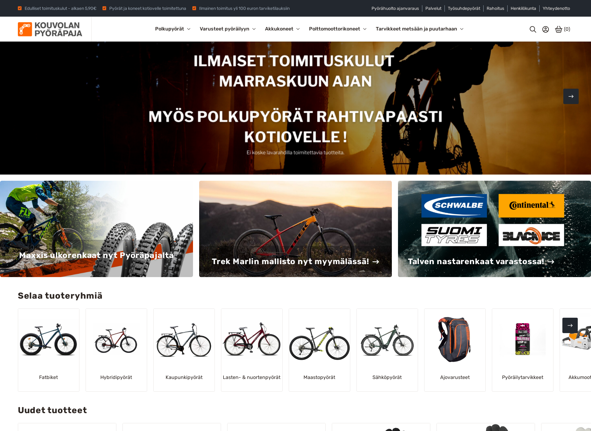 Screenshot for pyorapaja.fi