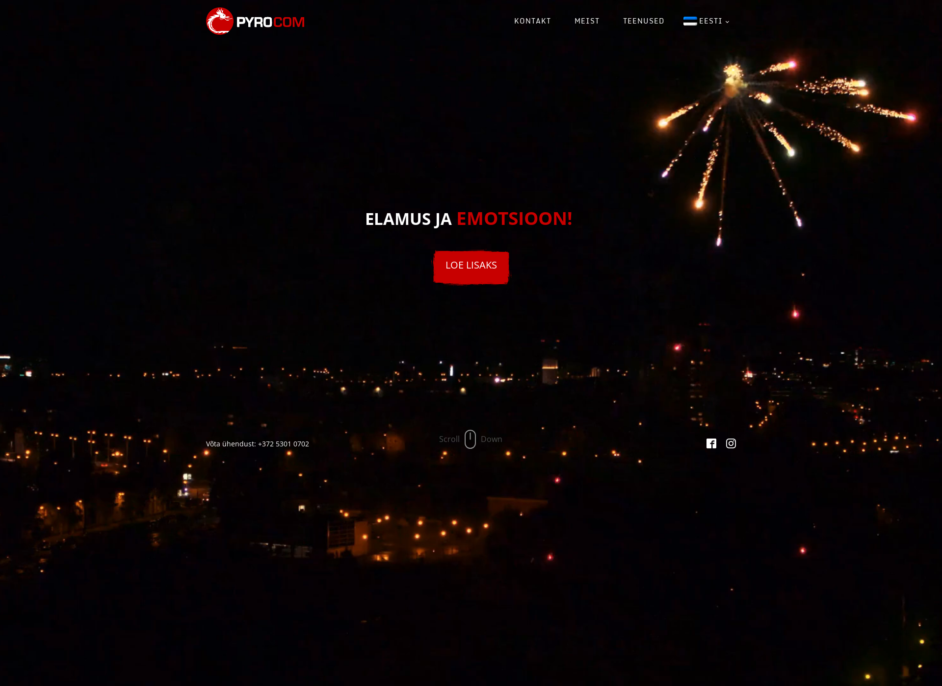 Screenshot for pyrocom.fi