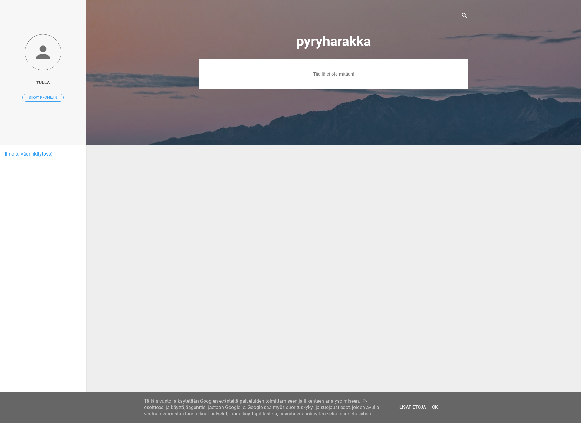 Screenshot for pyryharakka.fi