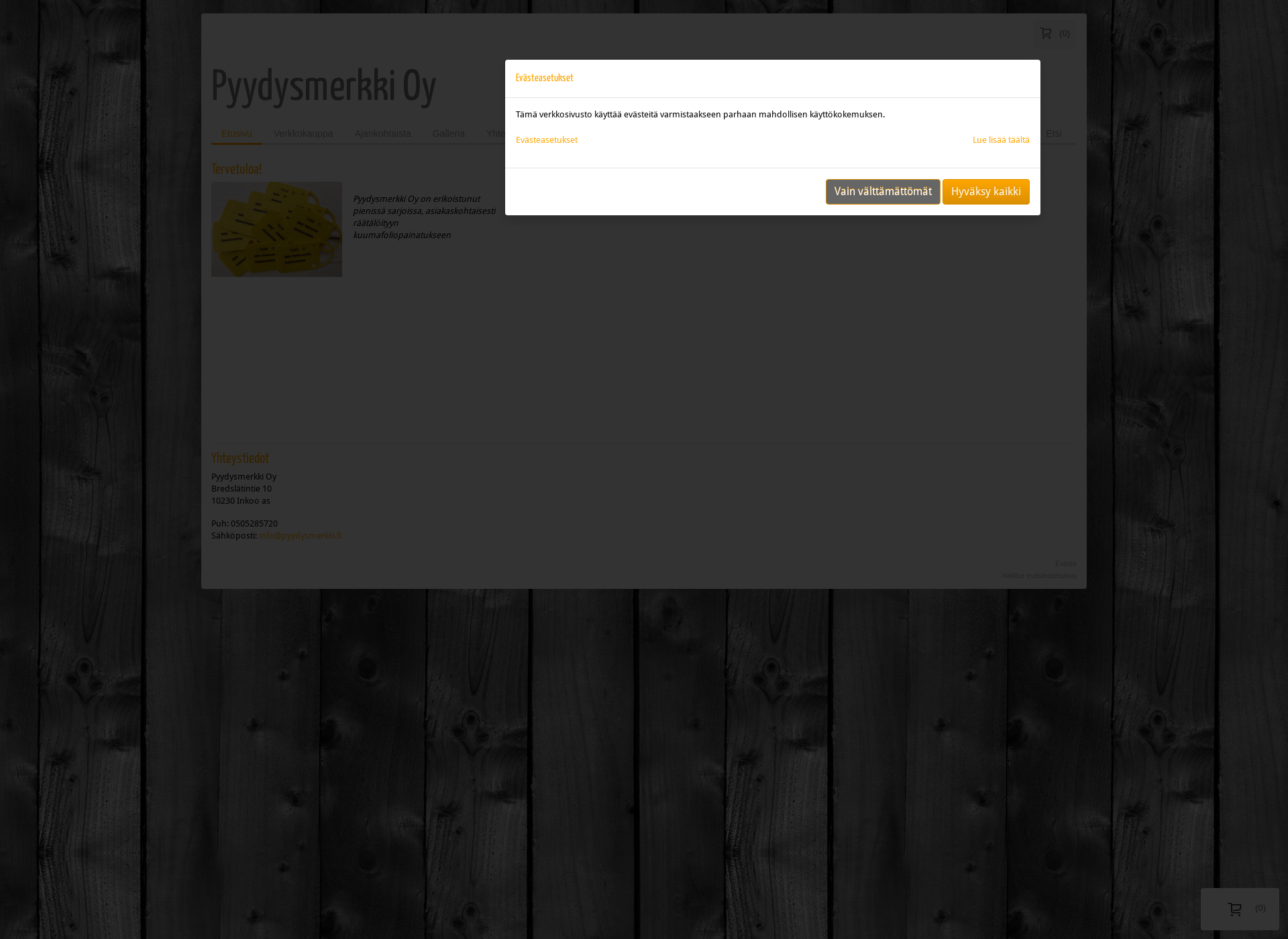 Screenshot for pyydysmerkki.fi