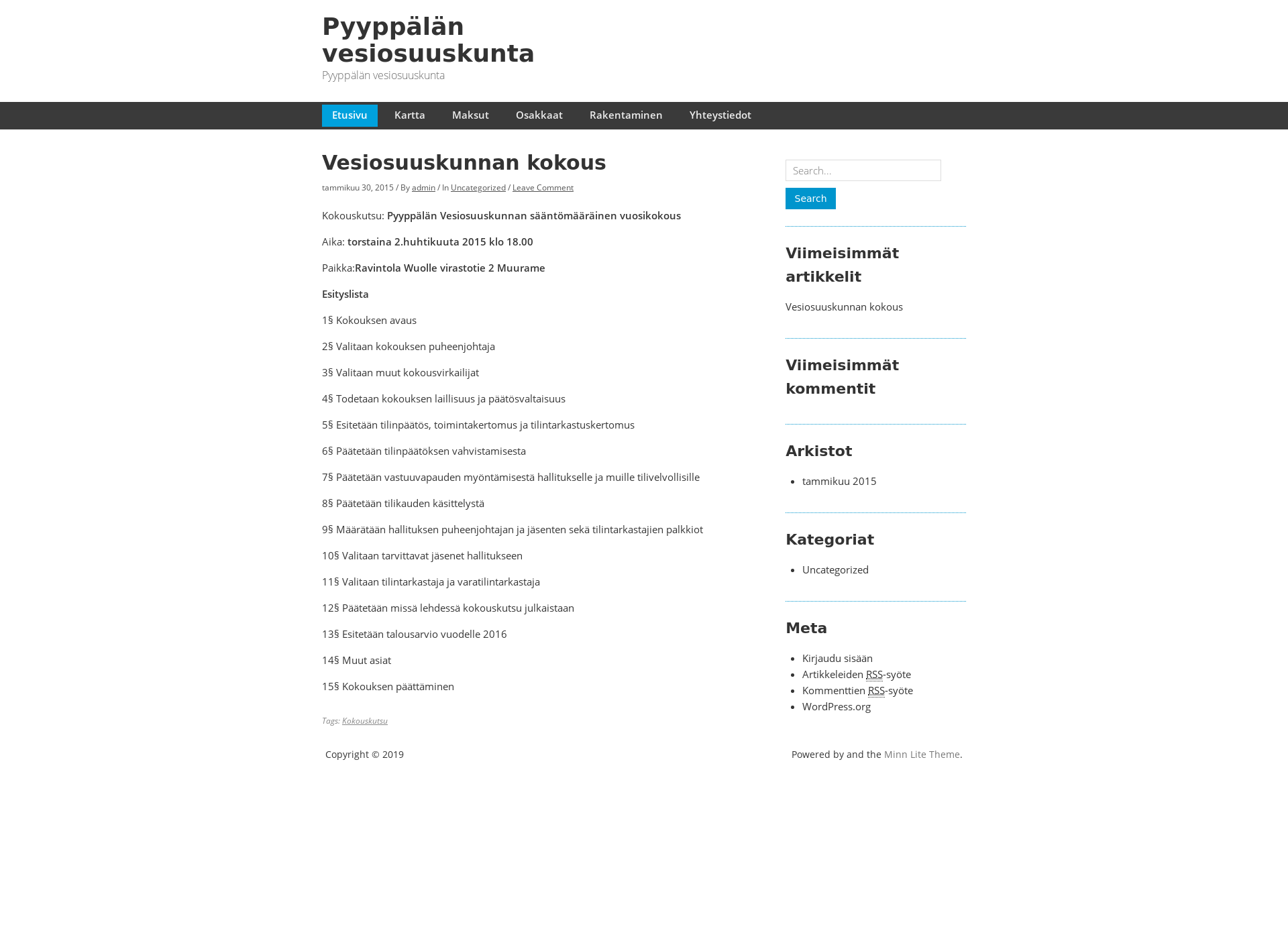 Screenshot for pyyppalan-vok.fi