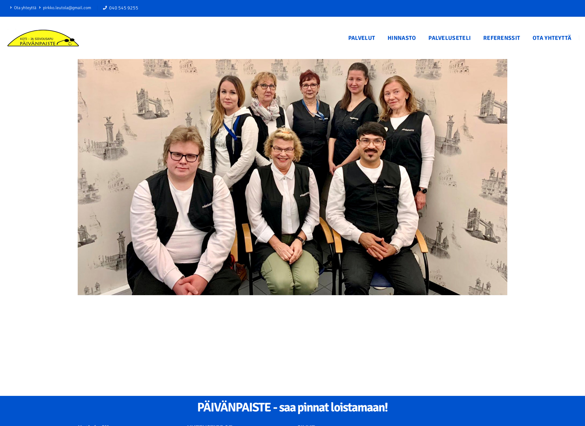 Screenshot for päivänpaiste.fi