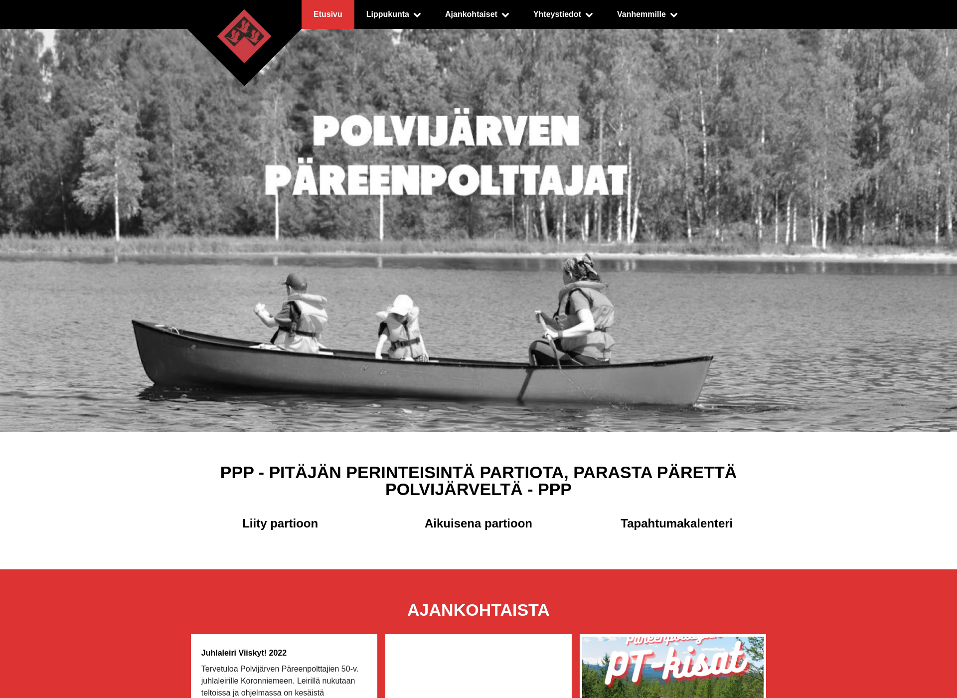 Screenshot for päreenpolttajat.fi