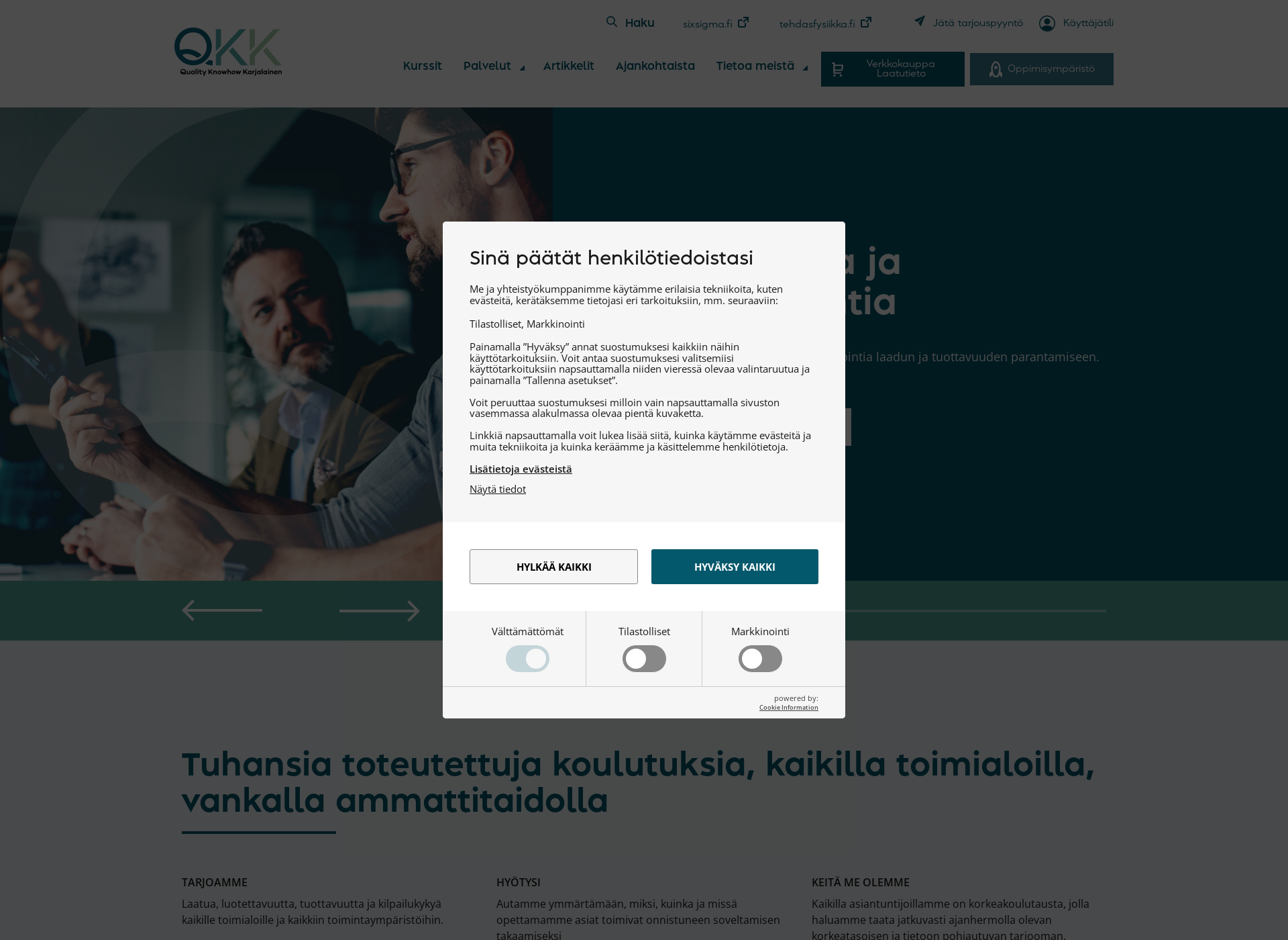 Screenshot for qkk.fi