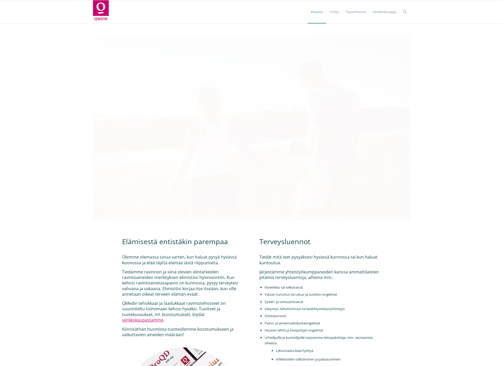 Skärmdump för qmedi.fi