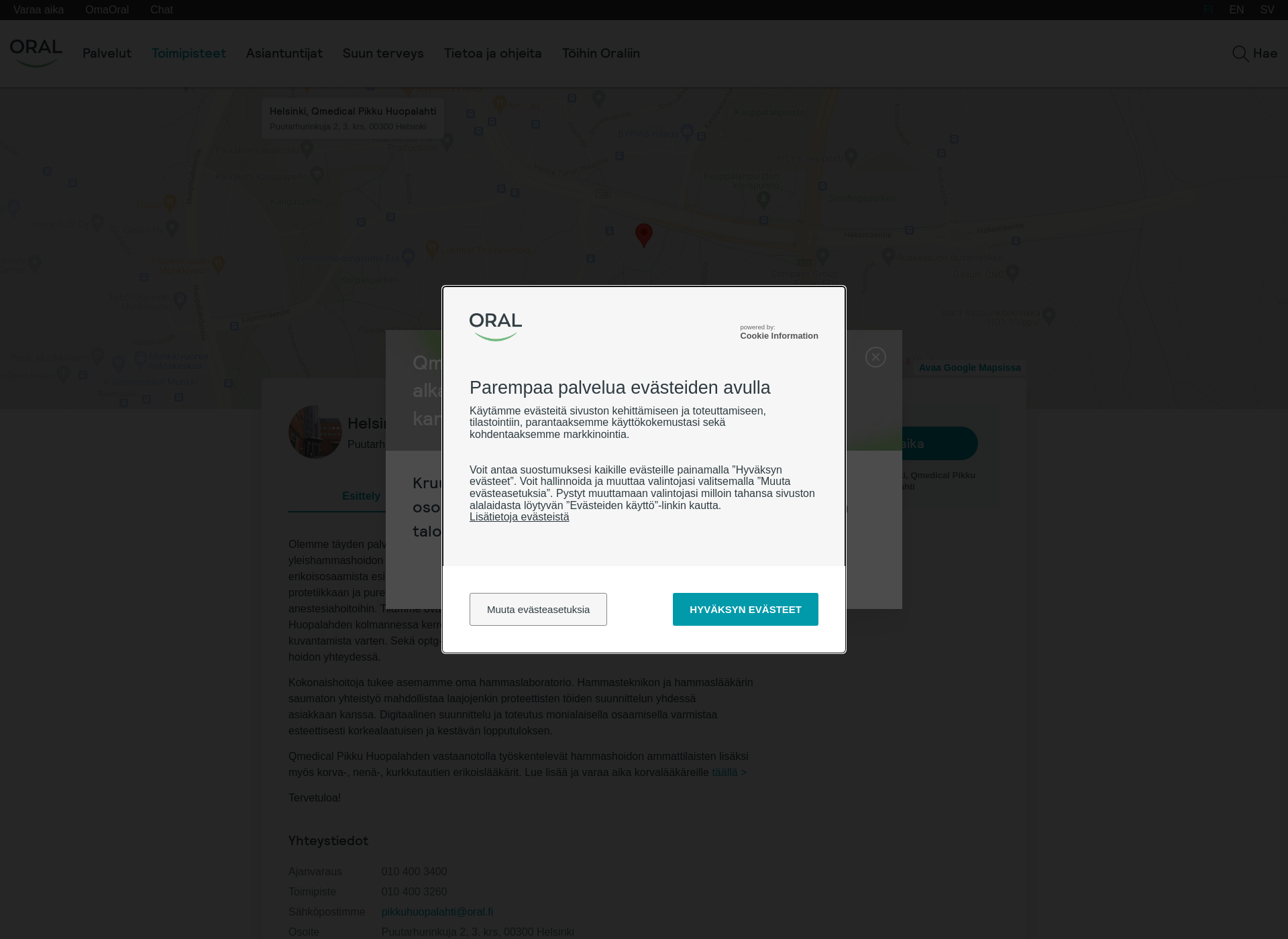 Skärmdump för qmedical.fi