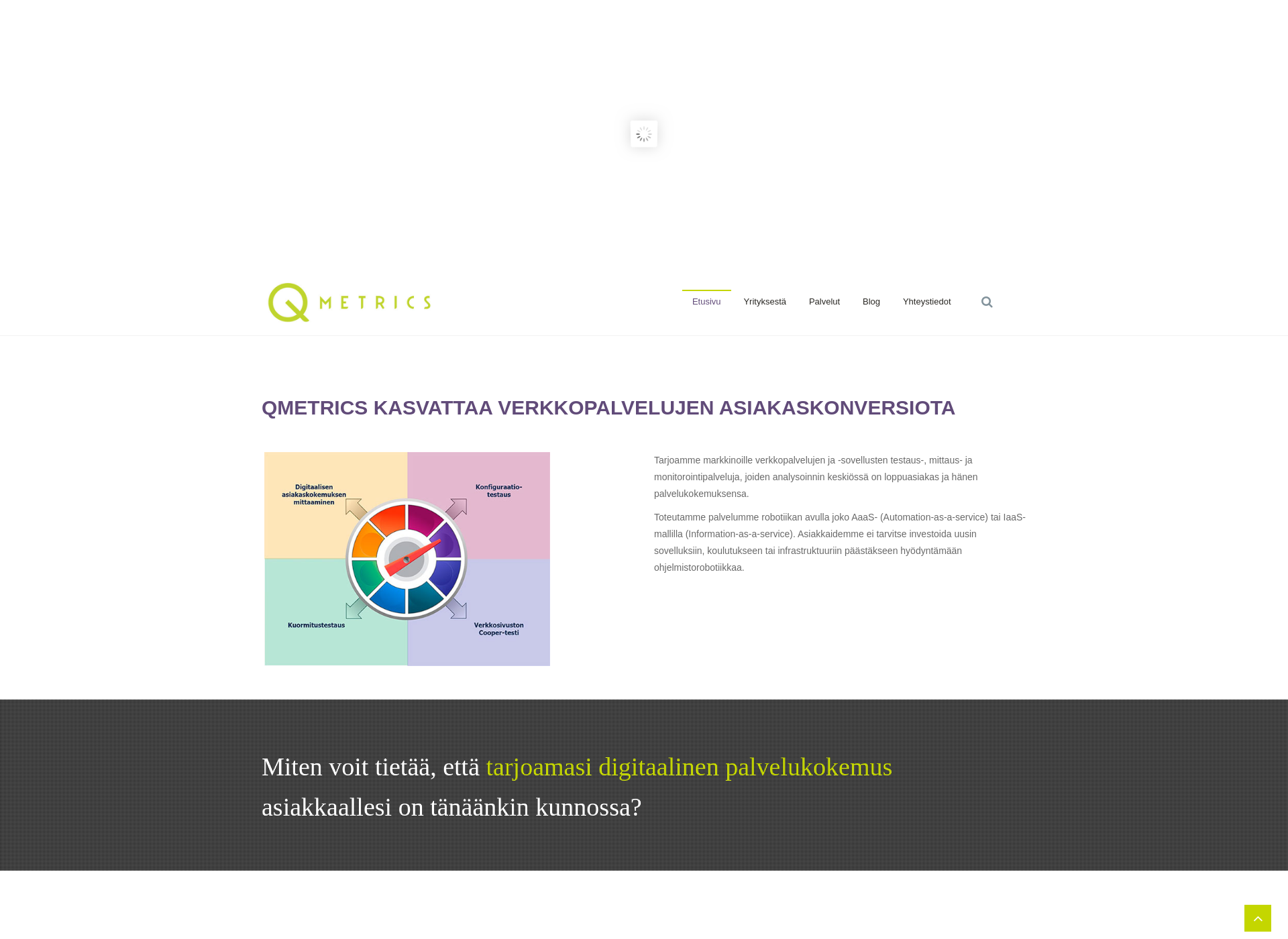 Screenshot for qmetrics.fi