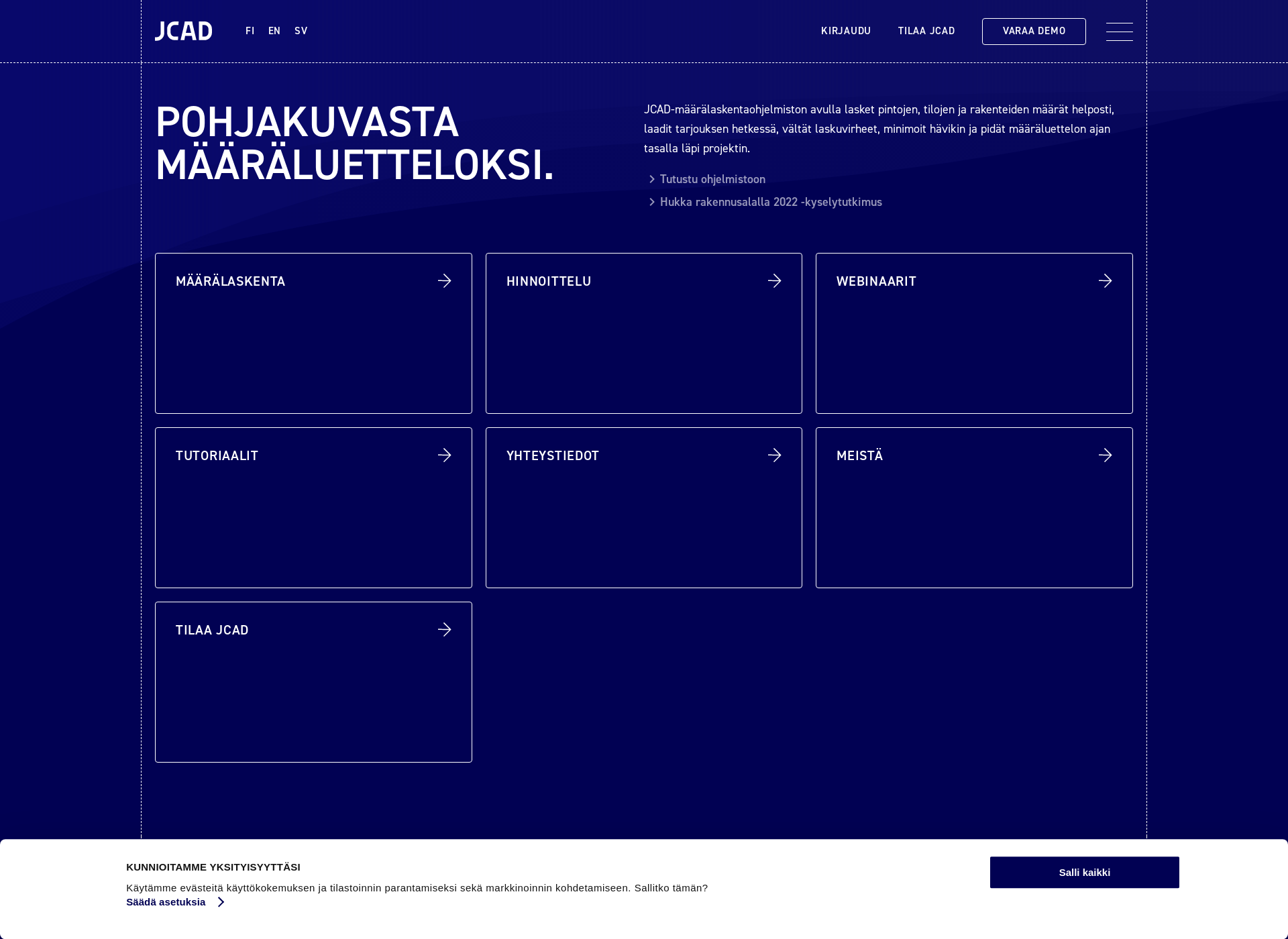 Skärmdump för quanttos.fi